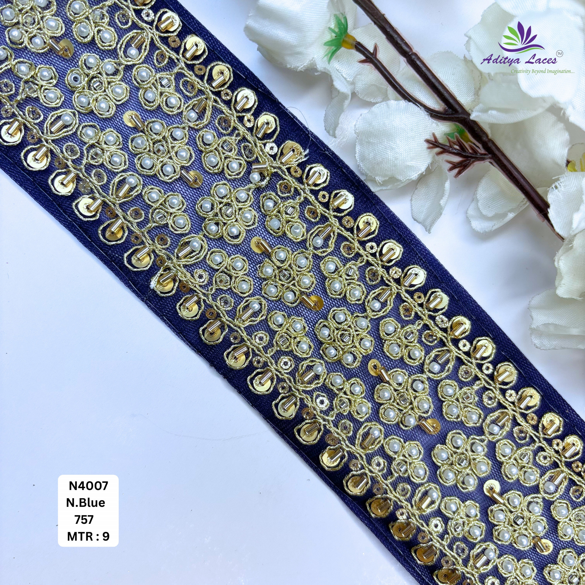 Wedding Garment Decorative Beads Trim for Saree Blouse