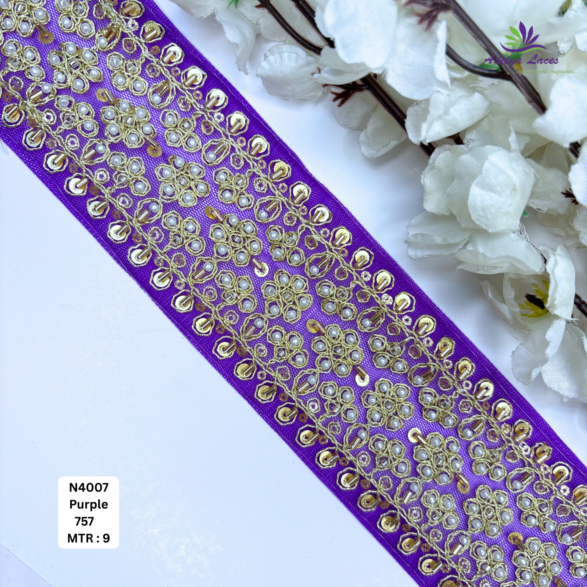 Wedding Garment Decorative Beads Trim for Saree Blouse