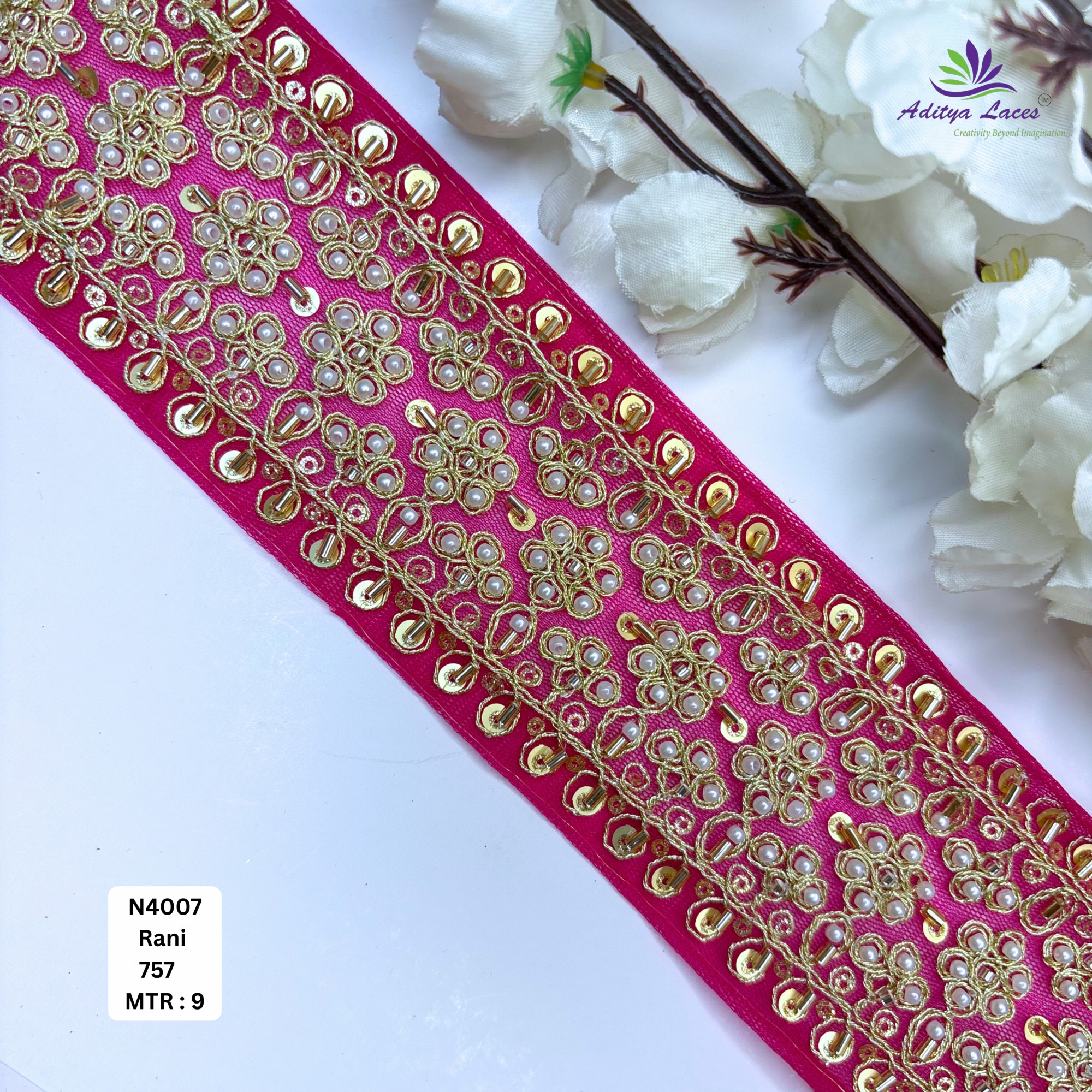 Wedding Garment Decorative Beads Trim for Saree Blouse