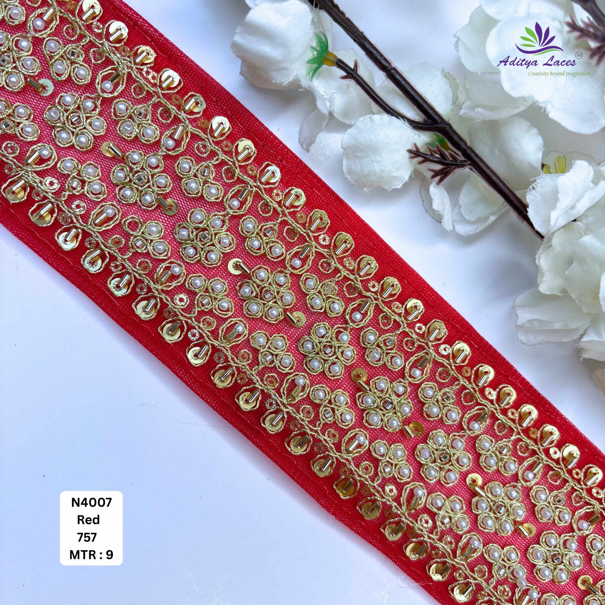 Wedding Garment Decorative Beads Trim for Saree Blouse