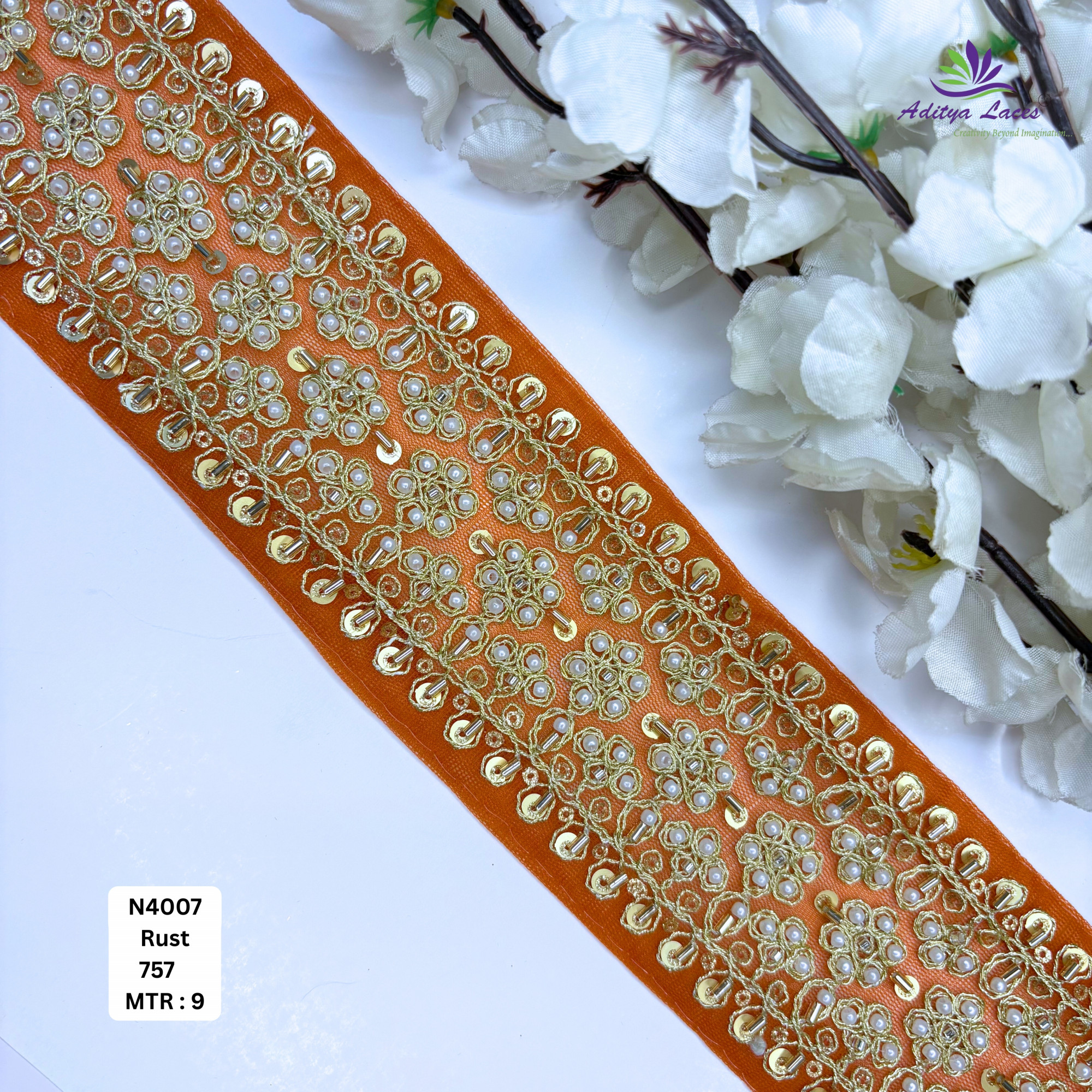 Wedding Garment Decorative Beads Trim for Saree Blouse