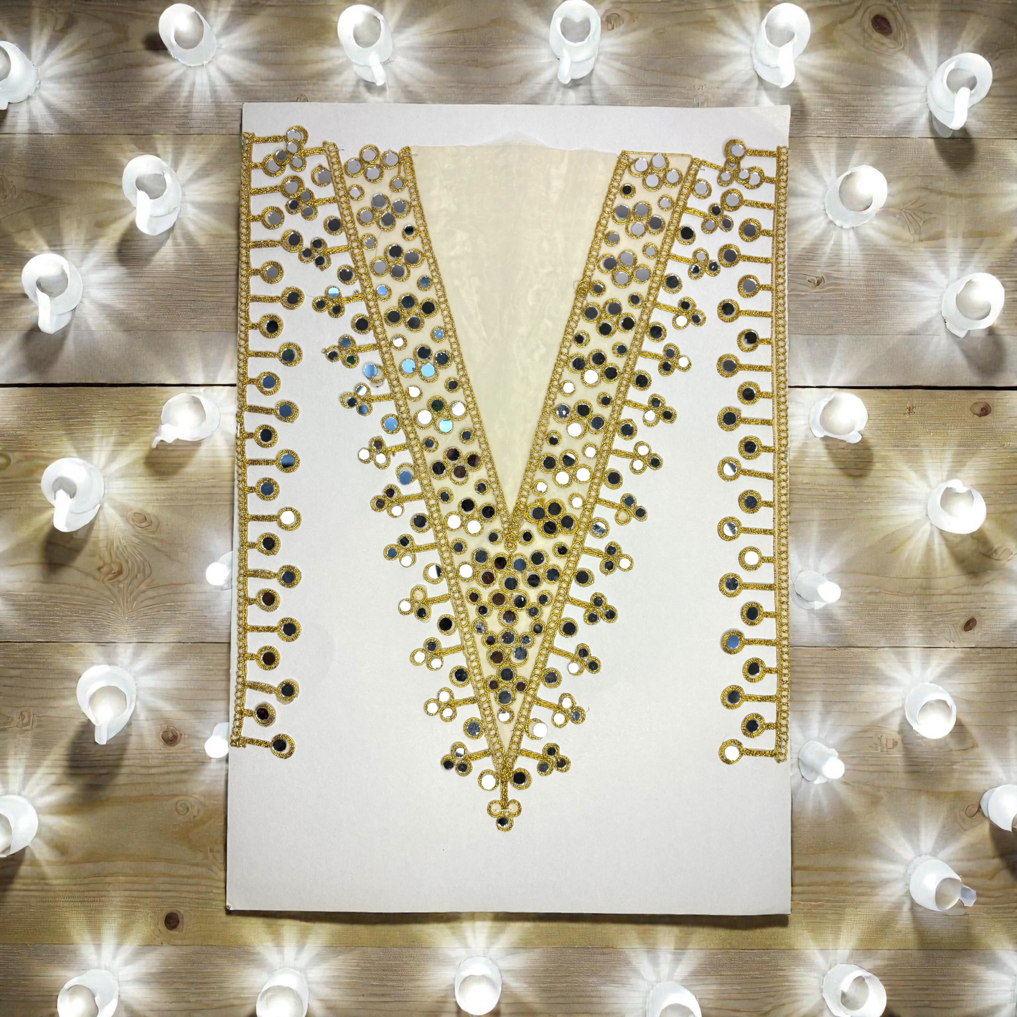 Decorative Neck Design for Kurti Bridal Wear