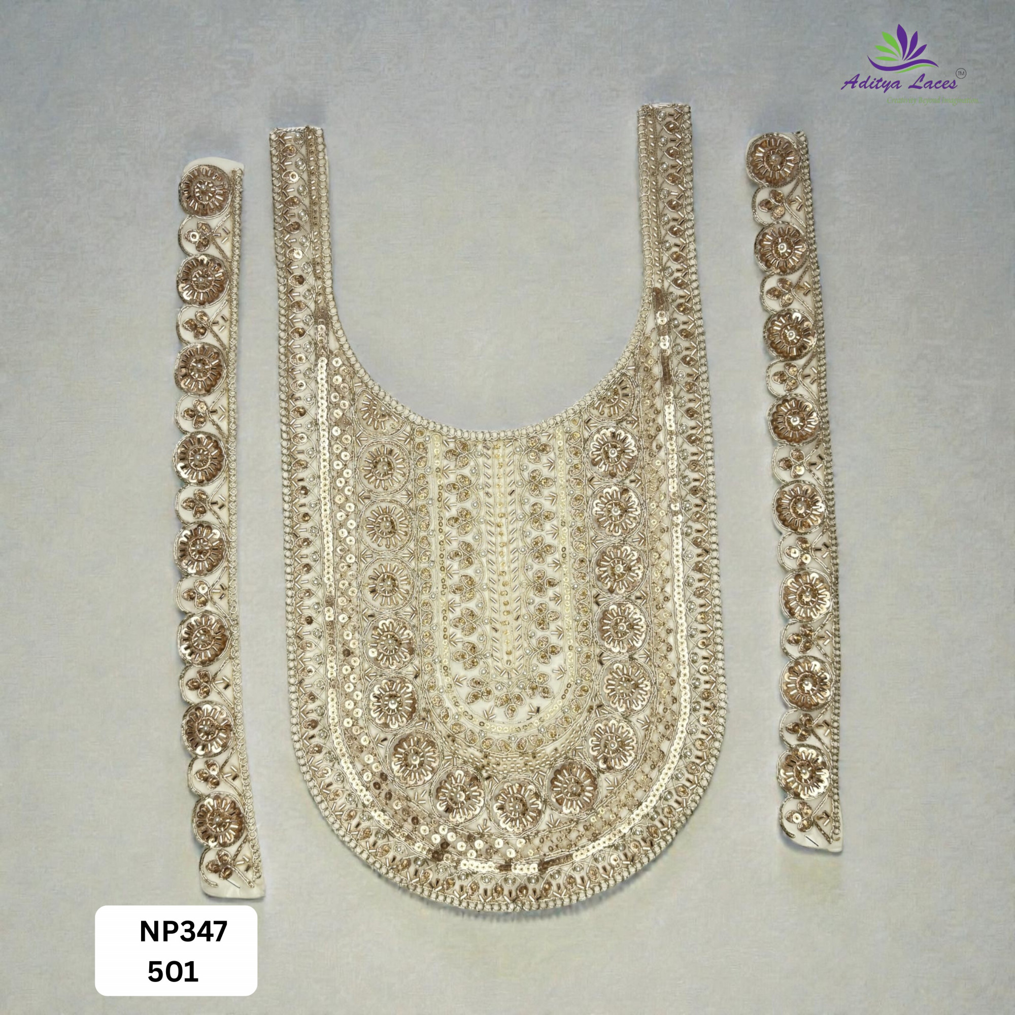 Decorative Neck Design for Kurti Bridal Wear