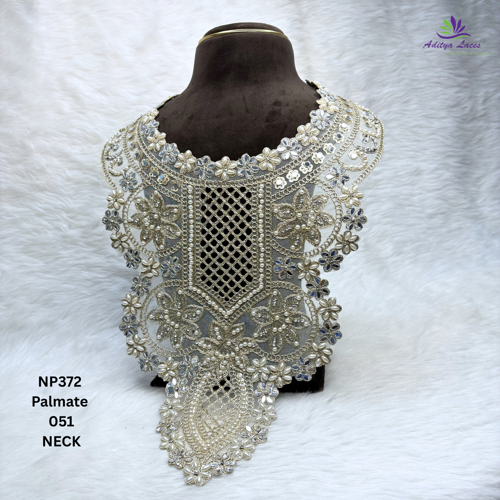 Decorative Neck Design for Kurti Bridal Wear