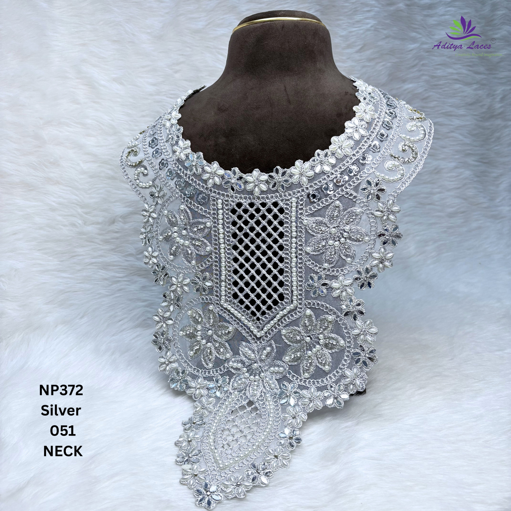 Decorative Neck Design for Kurti Bridal Wear