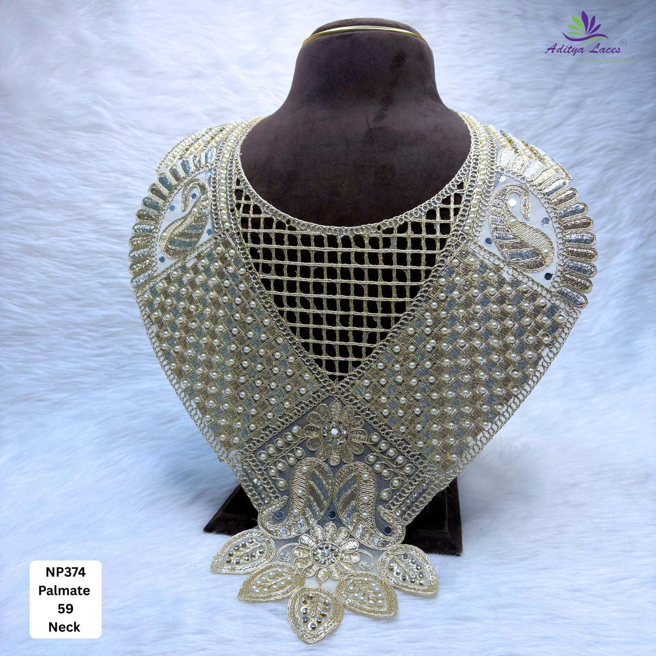 Royal Neck Design for Kurti Bridal Wear