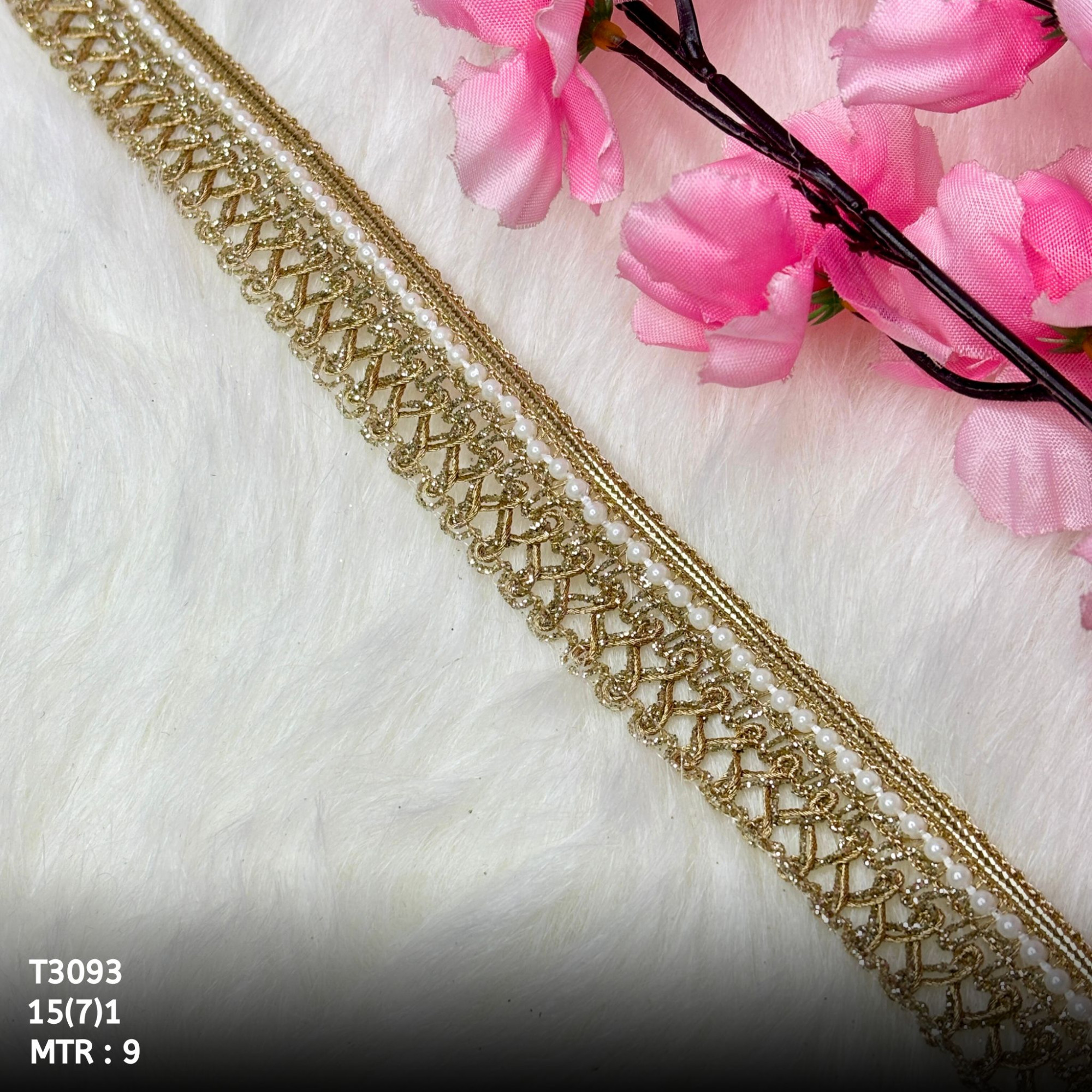 Royal Readymade Lace Border with Zari Work for Saree Bridal Wear