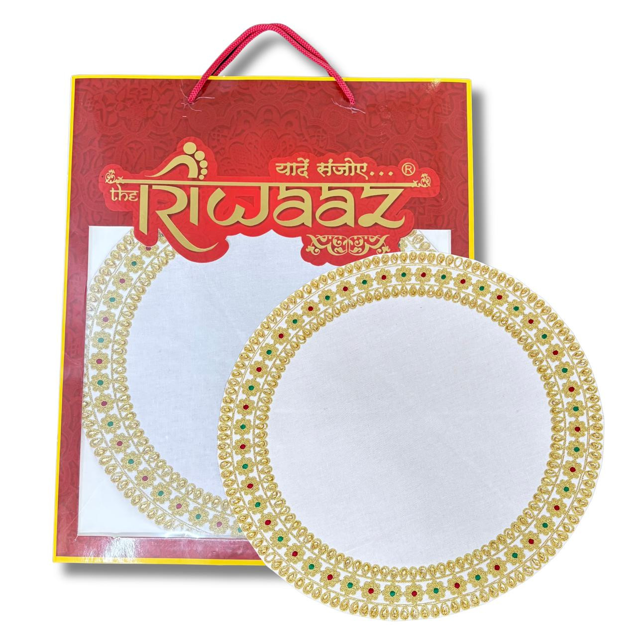 Cultural Red Gold Festive Decor for Weddings Pooja