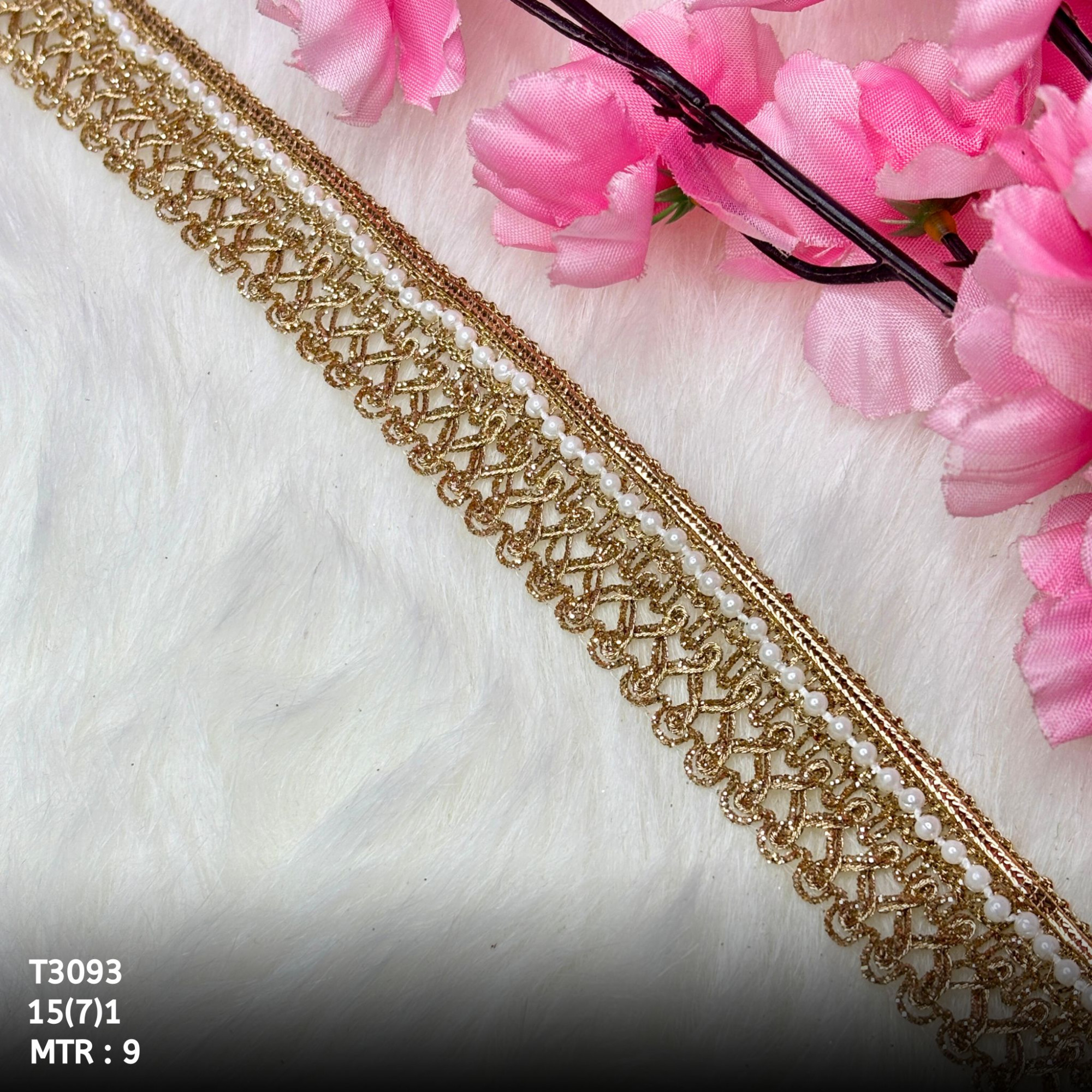 Royal Readymade Lace Border with Zari Work for Saree Bridal Wear