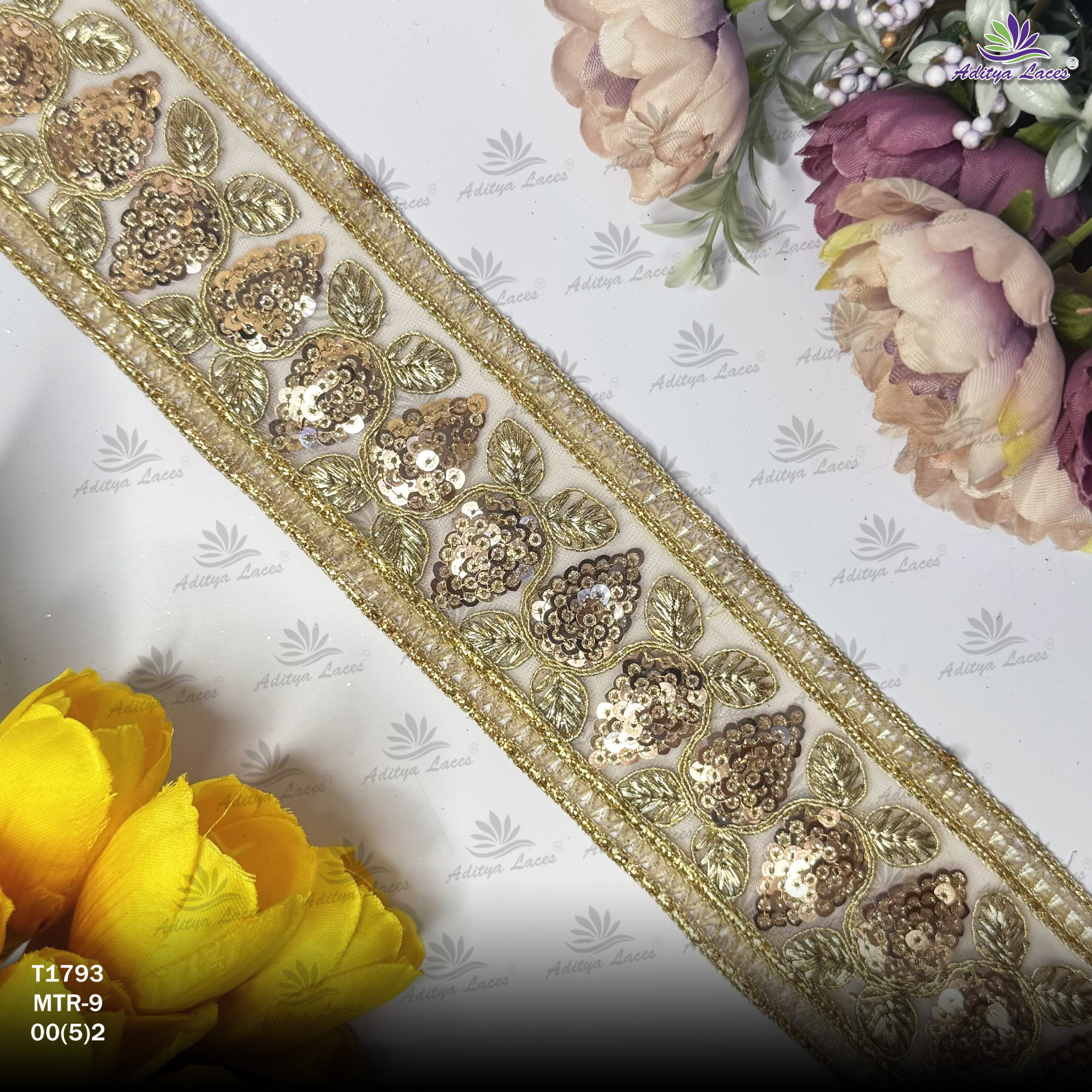Designer Bridal Embroidery Lace for Fashion Accessories