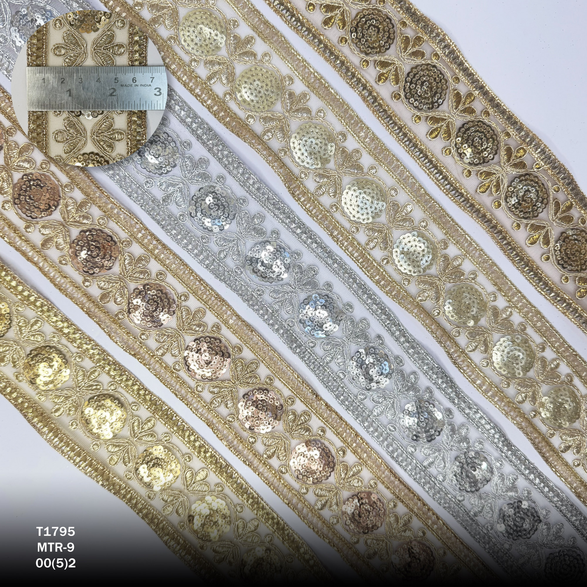 Luxury Decorative Embroidery Trim for Ethnic Dresses