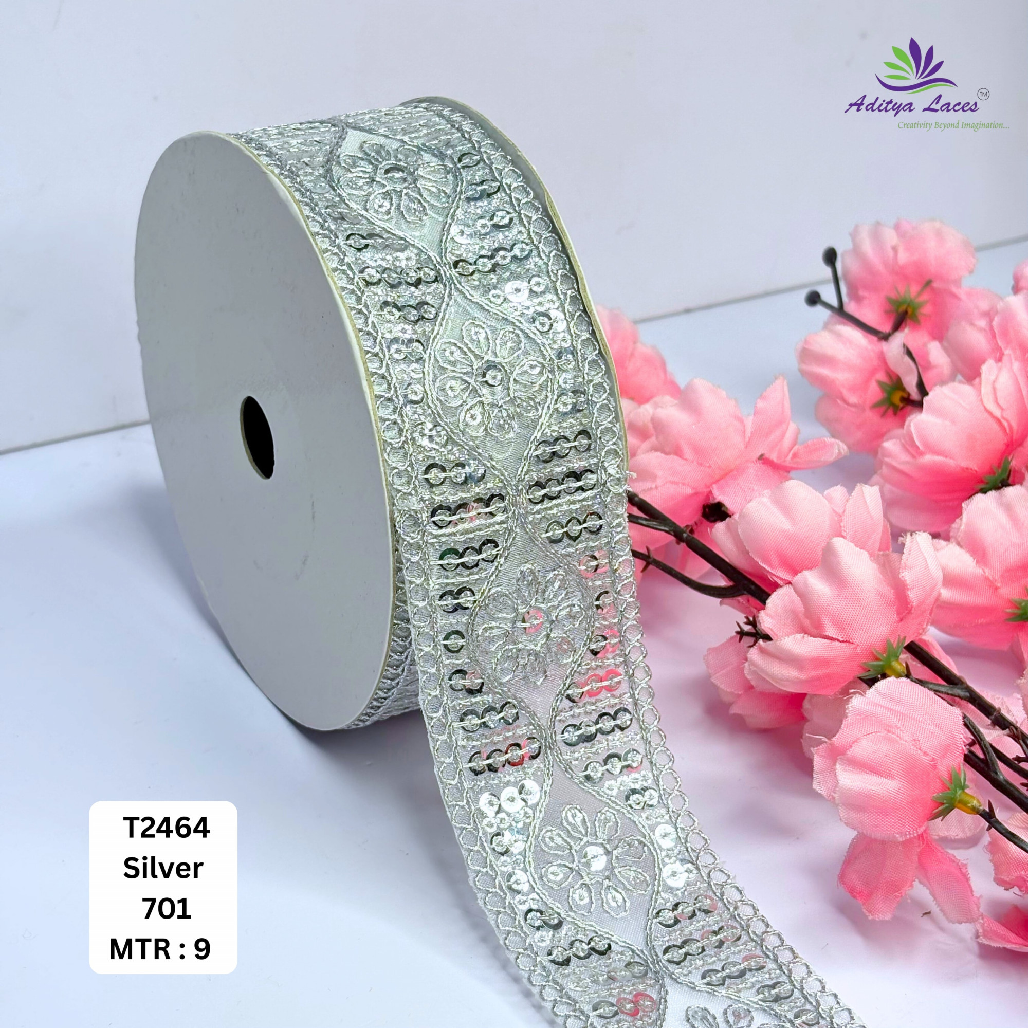 Decorative Copper Gold Embroidery Lace Trim for Saree Garments