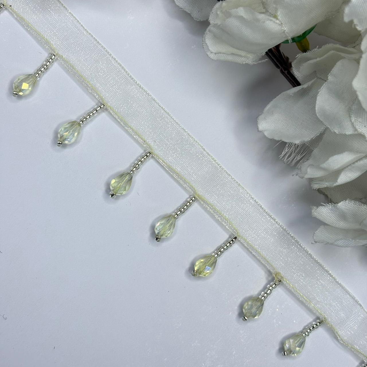 Fancy Gold Pearl Moti Lace Trim
