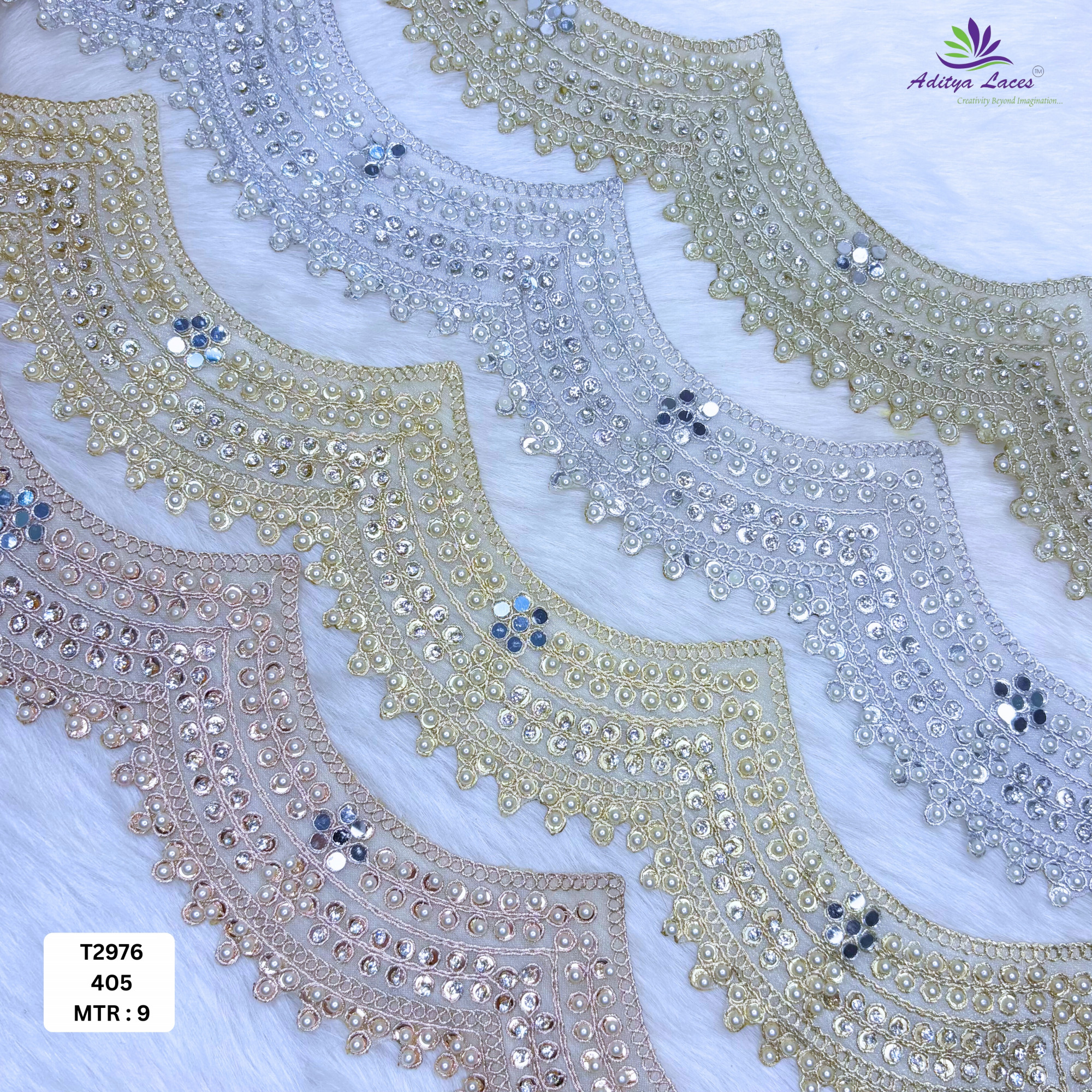 Stylish Tissue Handwork Lace Border for Saree Bridal Ethnic Wear
