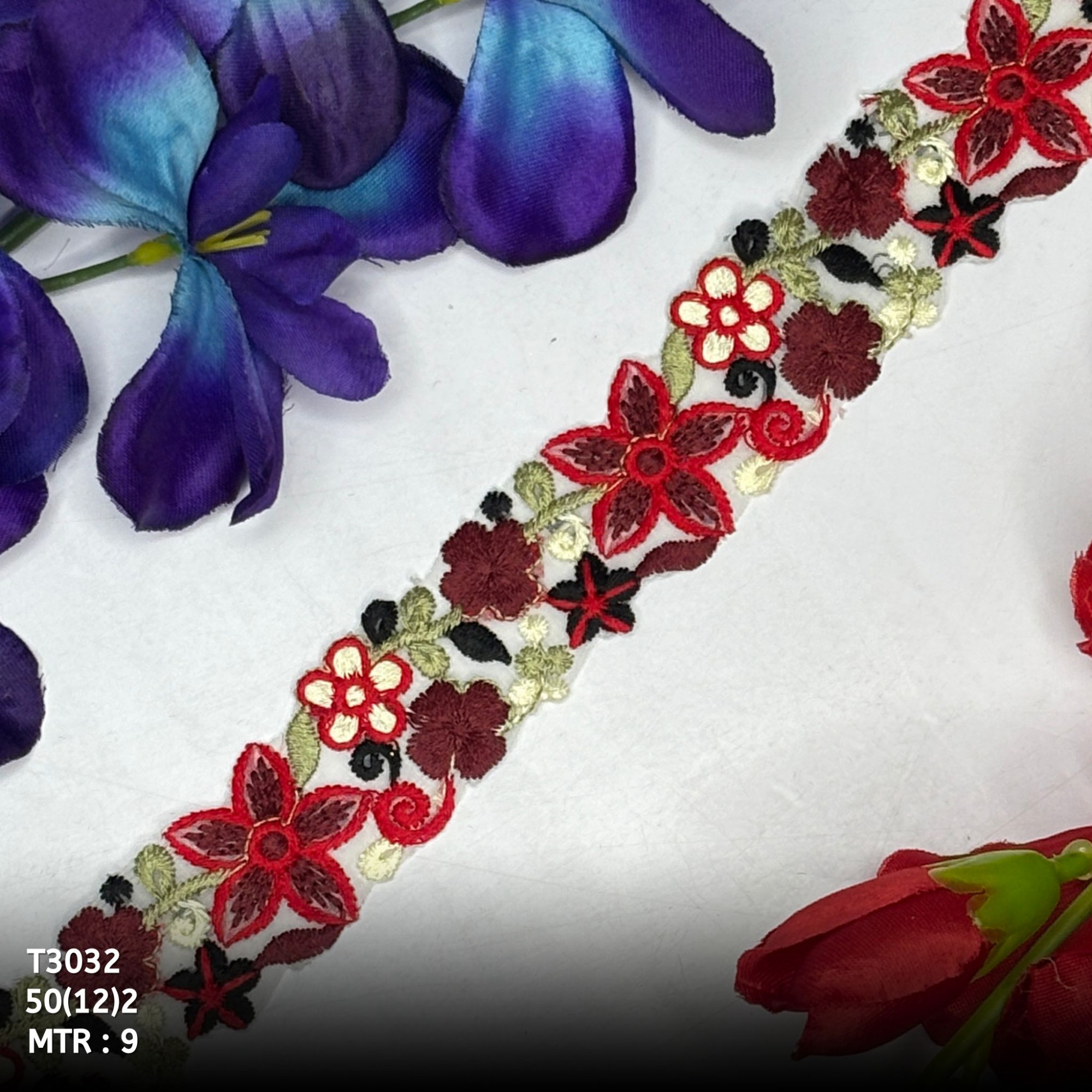 Royal Tissue Lace Border with Sequins Work for Saree Bridal Wear