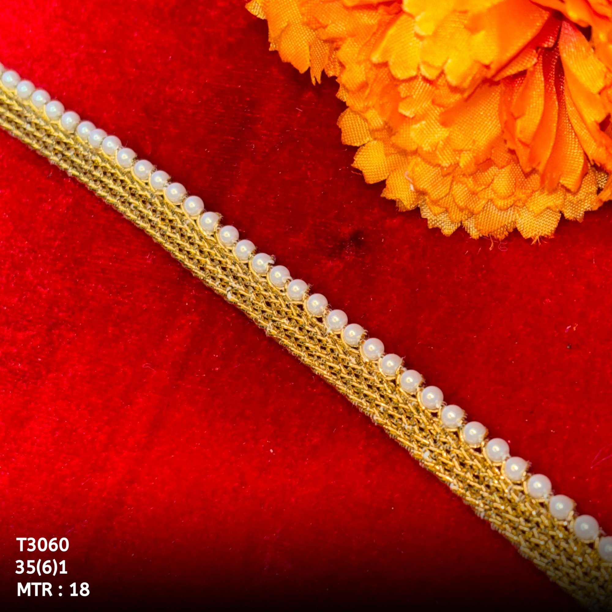 Designer Readymade Lace Border with Zari Work for Saree Bridal Wear