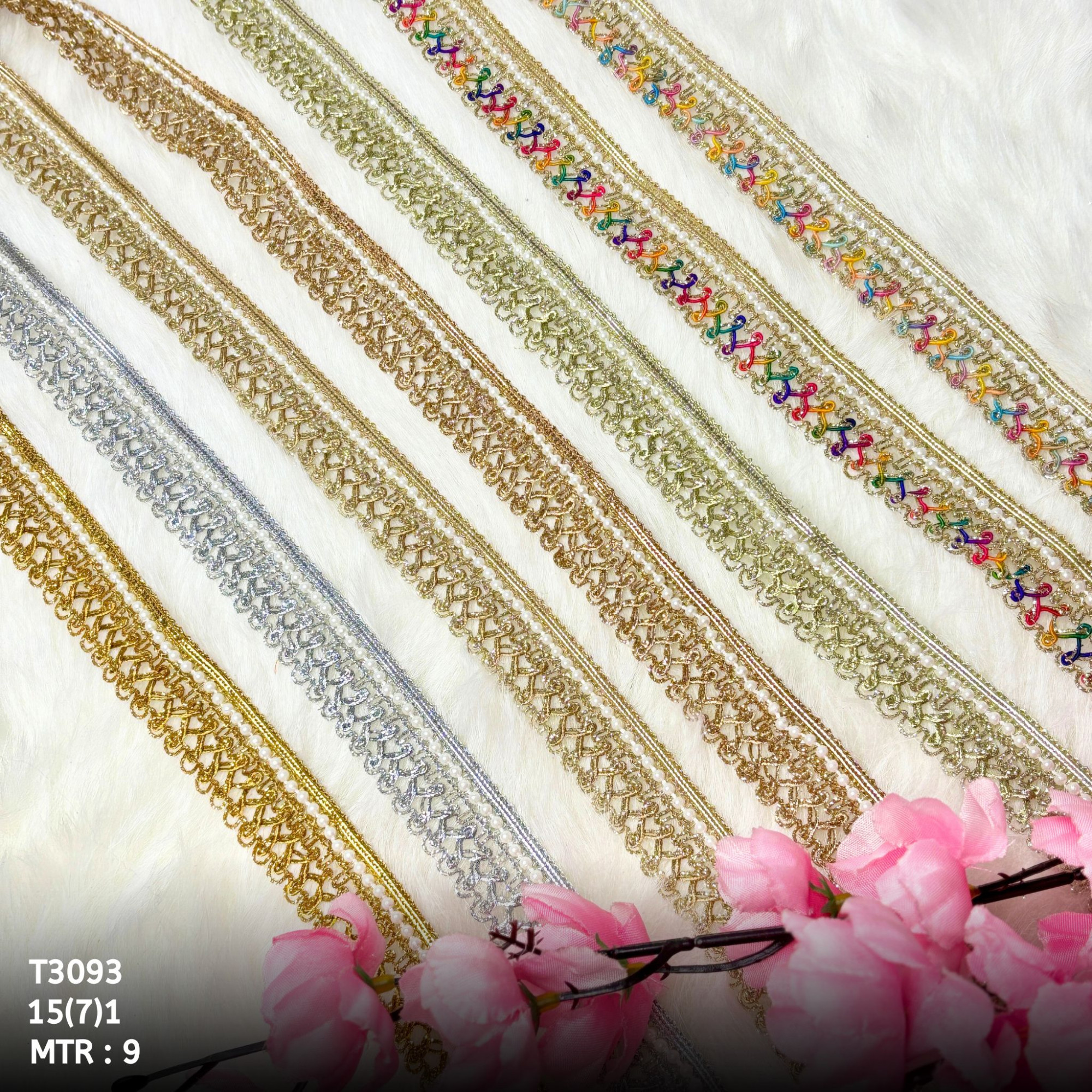 Royal Readymade Lace Border with Zari Work for Saree Bridal Wear