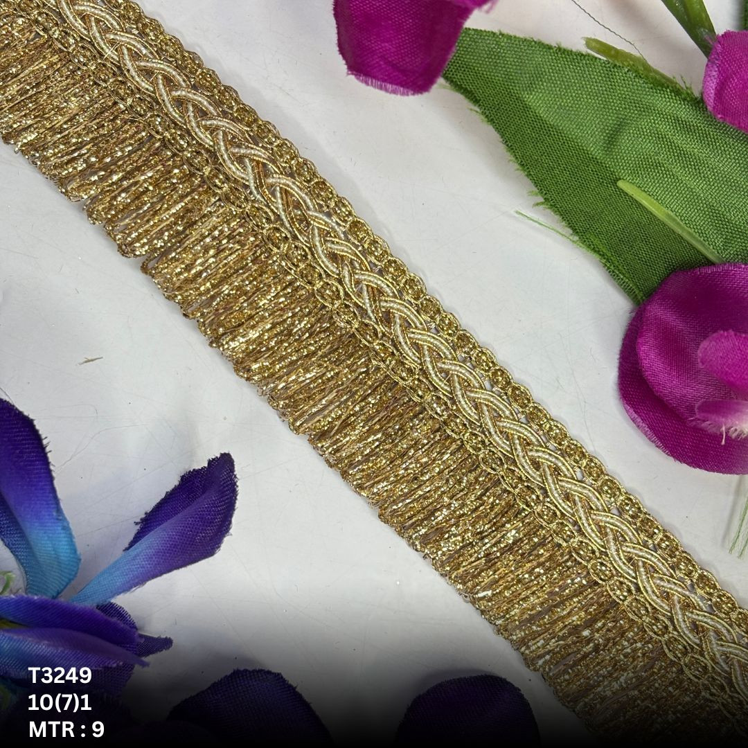 Royal Readymade Lace Border with Zari Work for Saree Bridal Wear