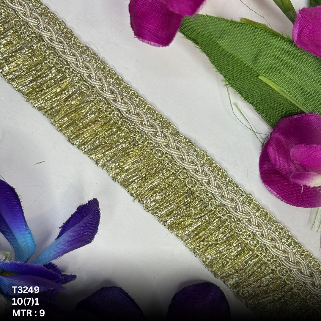 Royal Readymade Lace Border with Zari Work for Saree Bridal Wear