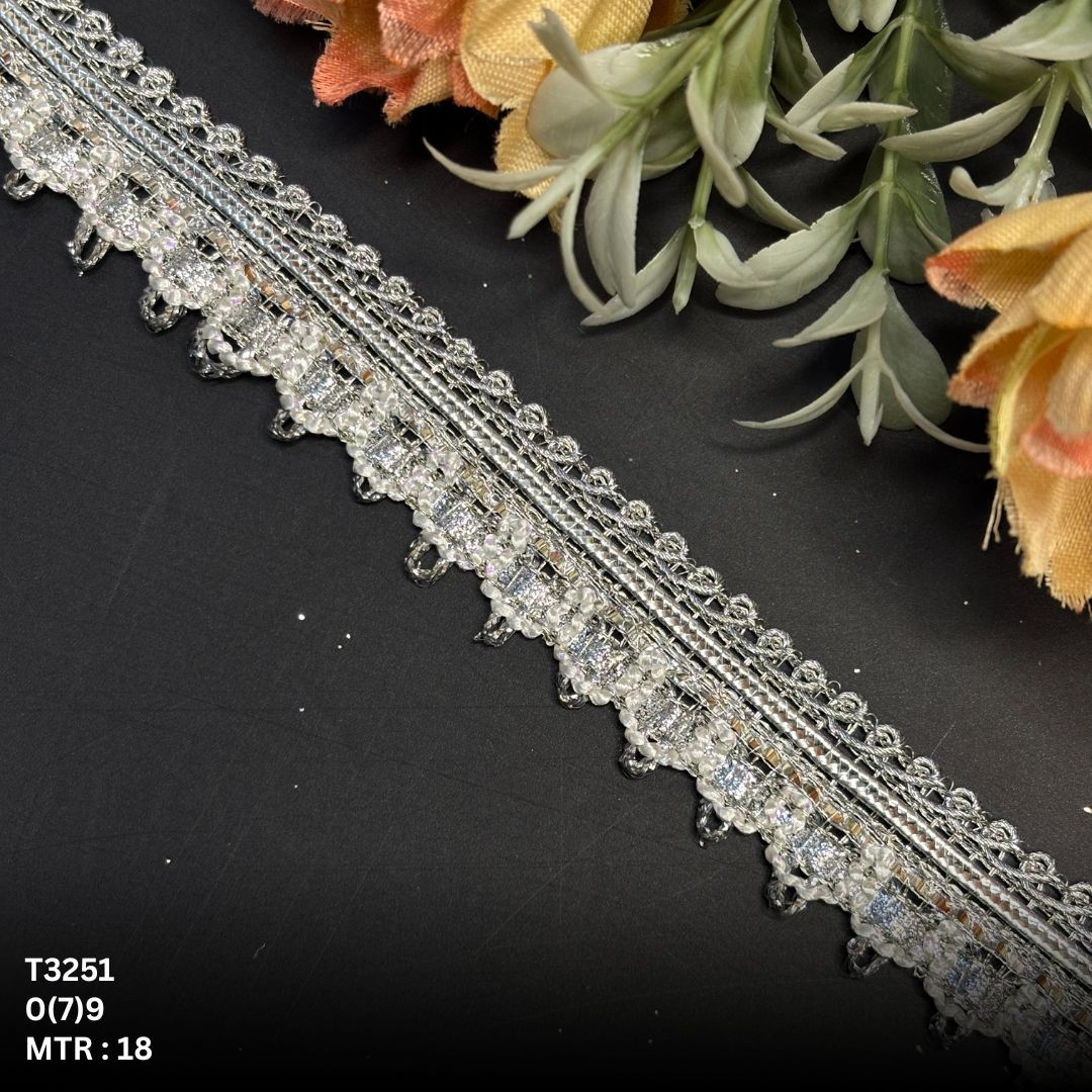 Elegant Readymade Lace Border with Zari Work for Saree  Bridal Wear