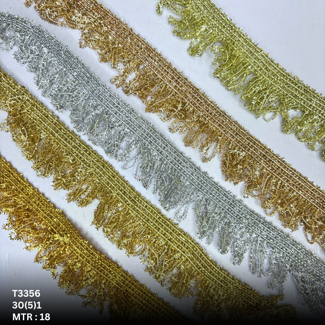 Royal Readymade Lace Border with Zari Work for Saree Bridal Wear
