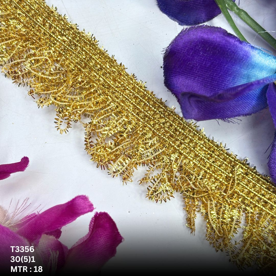 Royal Readymade Lace Border with Zari Work for Saree Bridal Wear