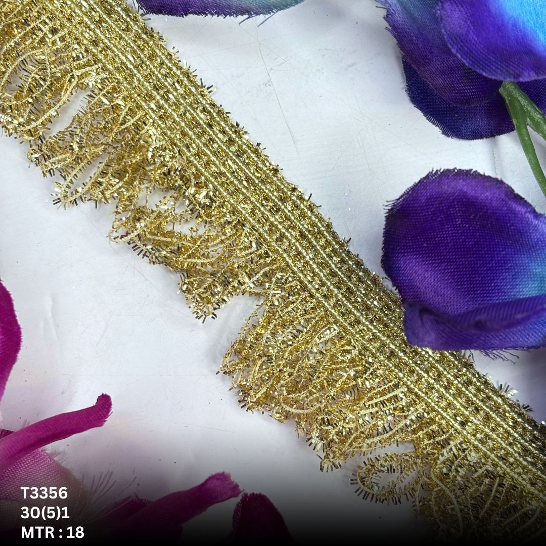 Royal Readymade Lace Border with Zari Work for Saree Bridal Wear