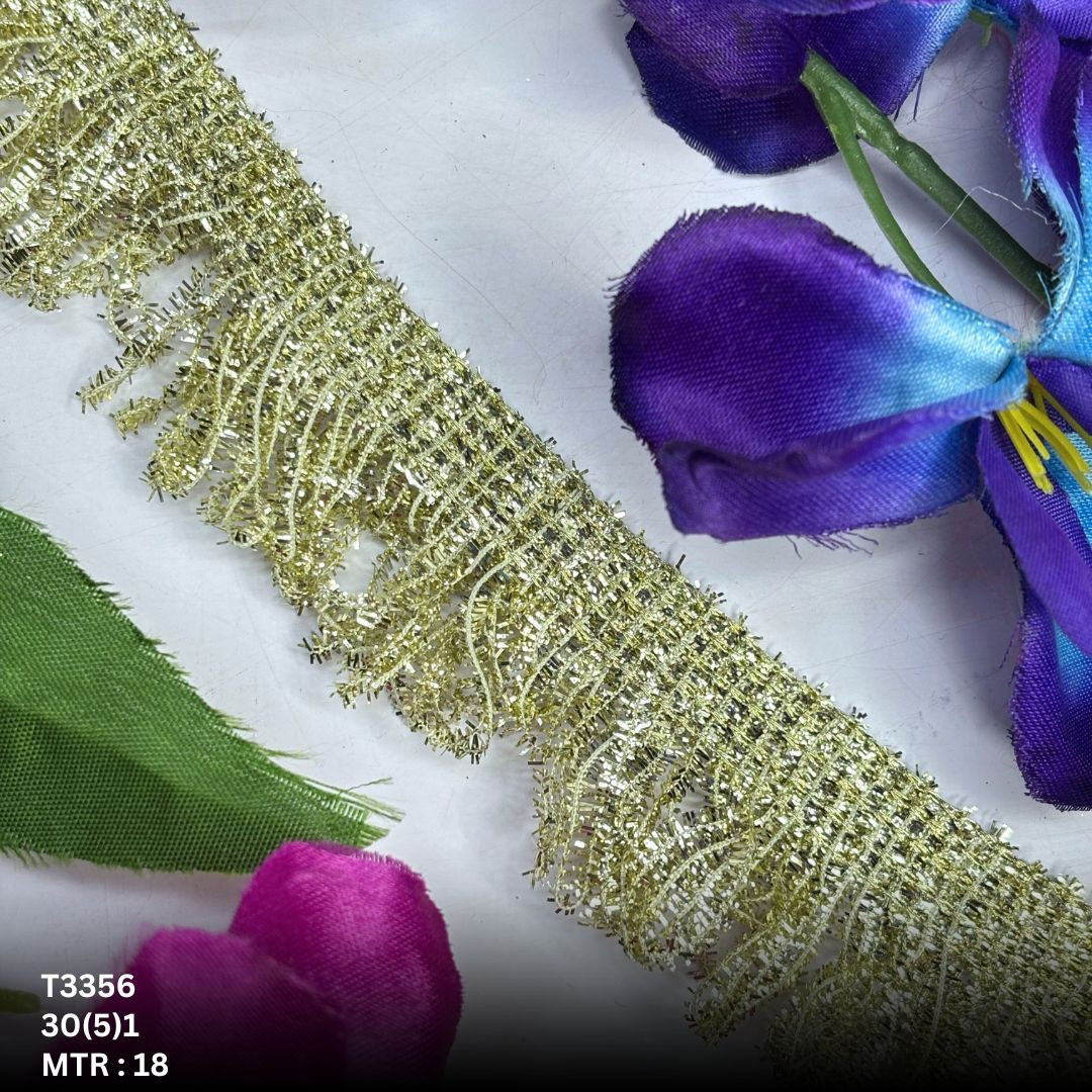 Royal Readymade Lace Border with Zari Work for Saree Bridal Wear