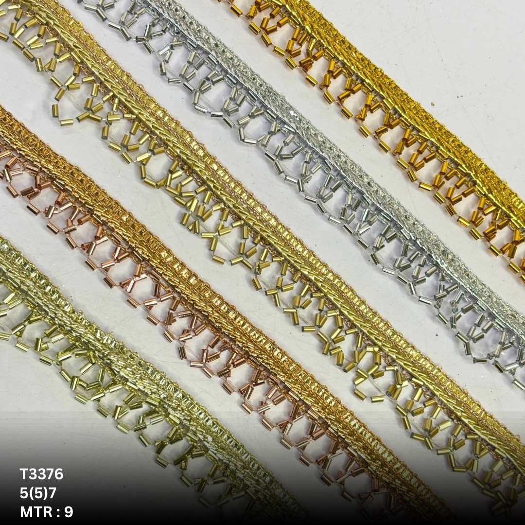 Premium Readymade Lace Border with Zari Work for Saree Bridal Wear