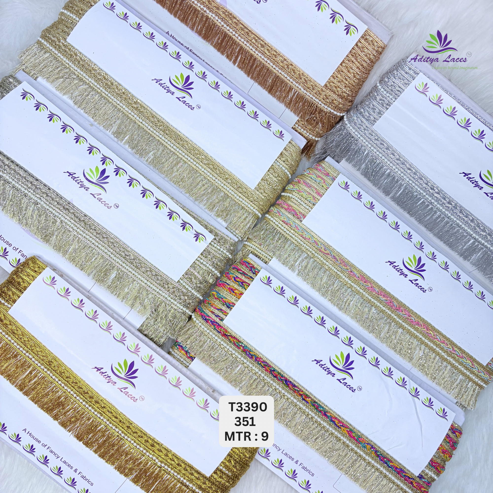 Royal Readymade Lace Border with Zari Work for Saree Bridal Wear