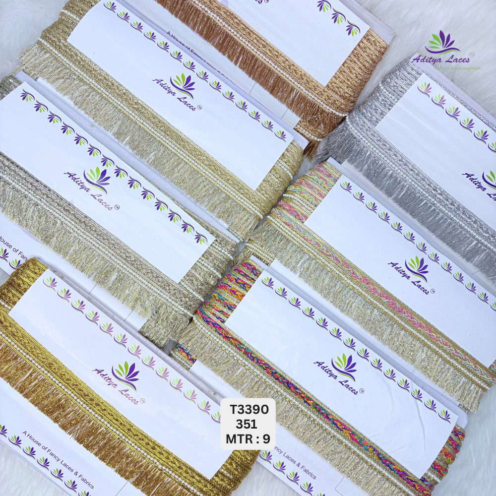 Image of Royal Readymade Lace Border with Zari Work for Saree & Bridal Wear