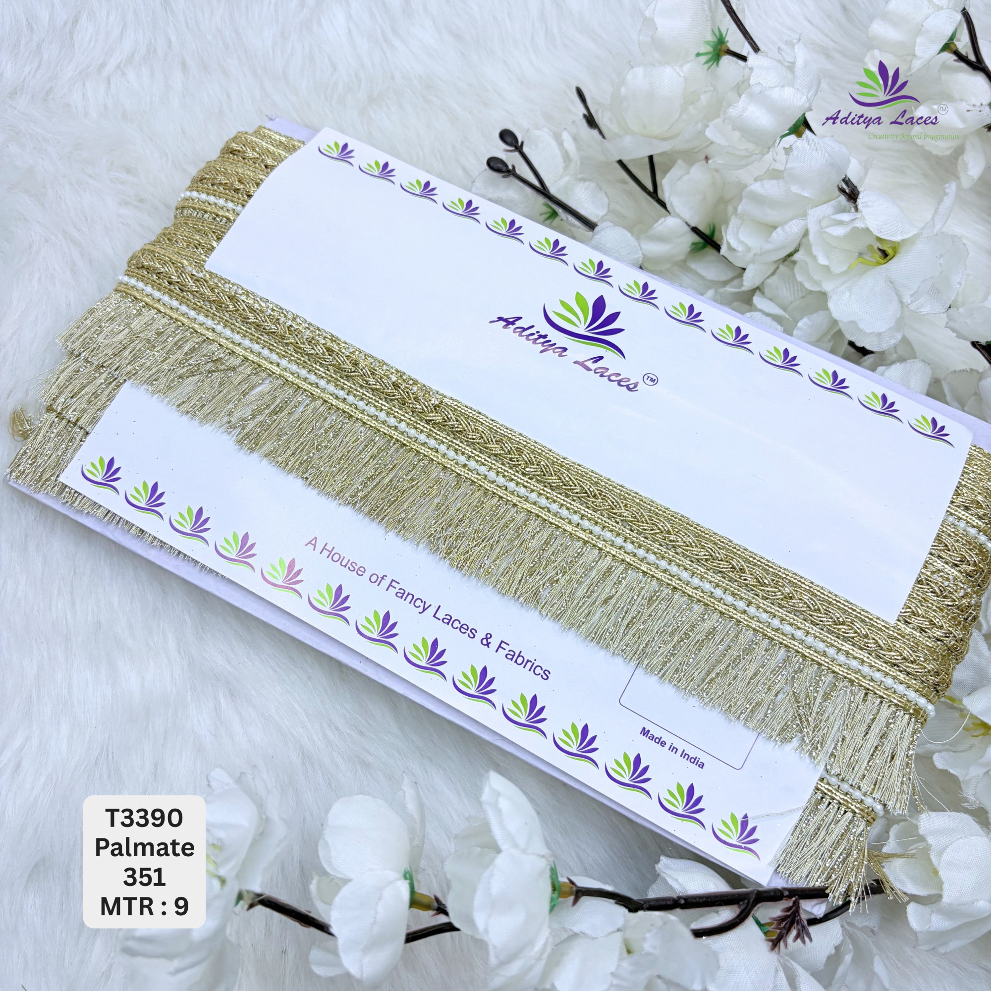 Royal Readymade Lace Border with Zari Work for Saree Bridal Wear