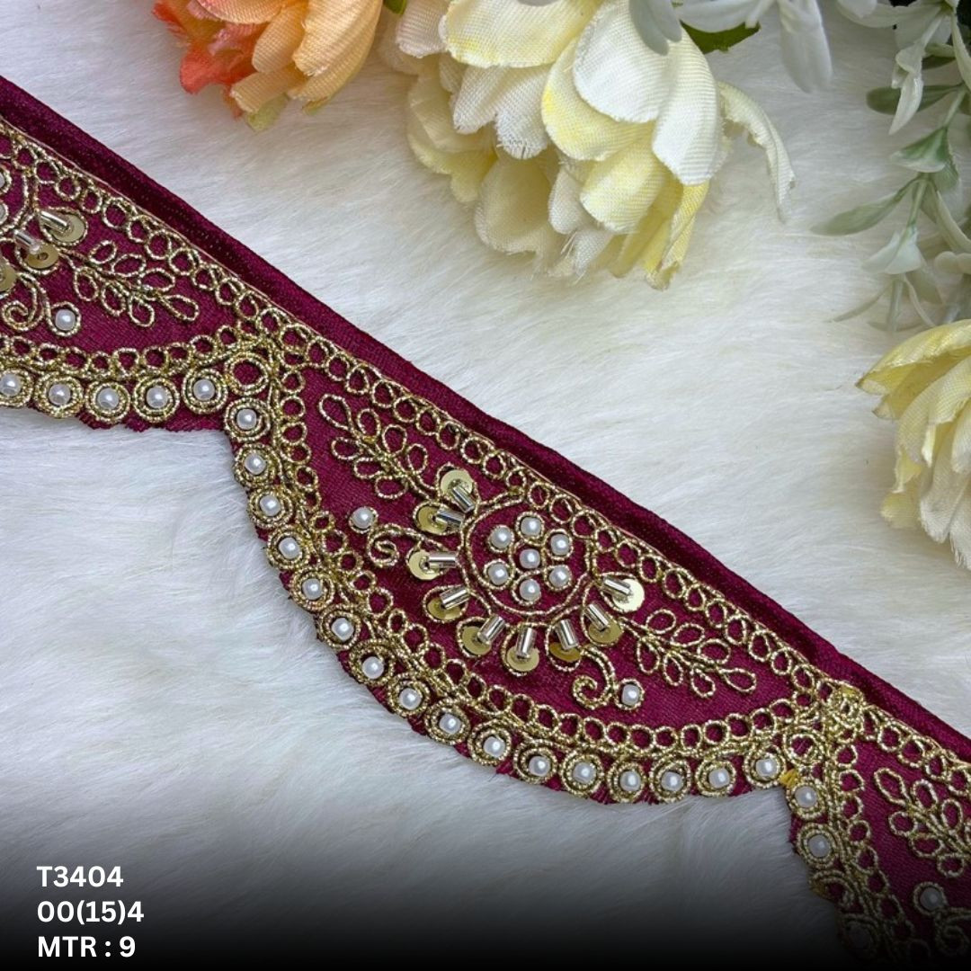 Wedding Garment Decorative Beads Trim for Saree Blouse