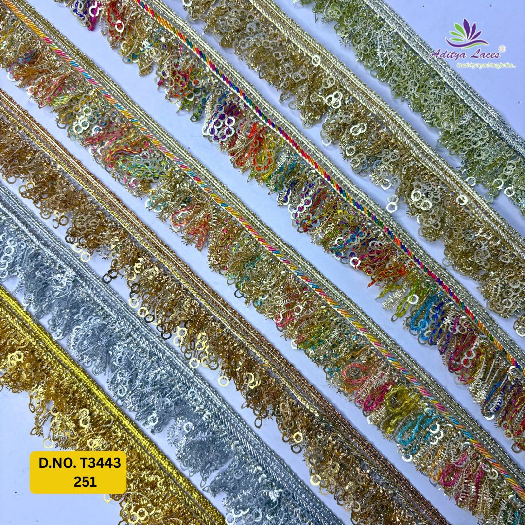 Traditional Readymade Lace Border with Zari Work for Saree Bridal Wear