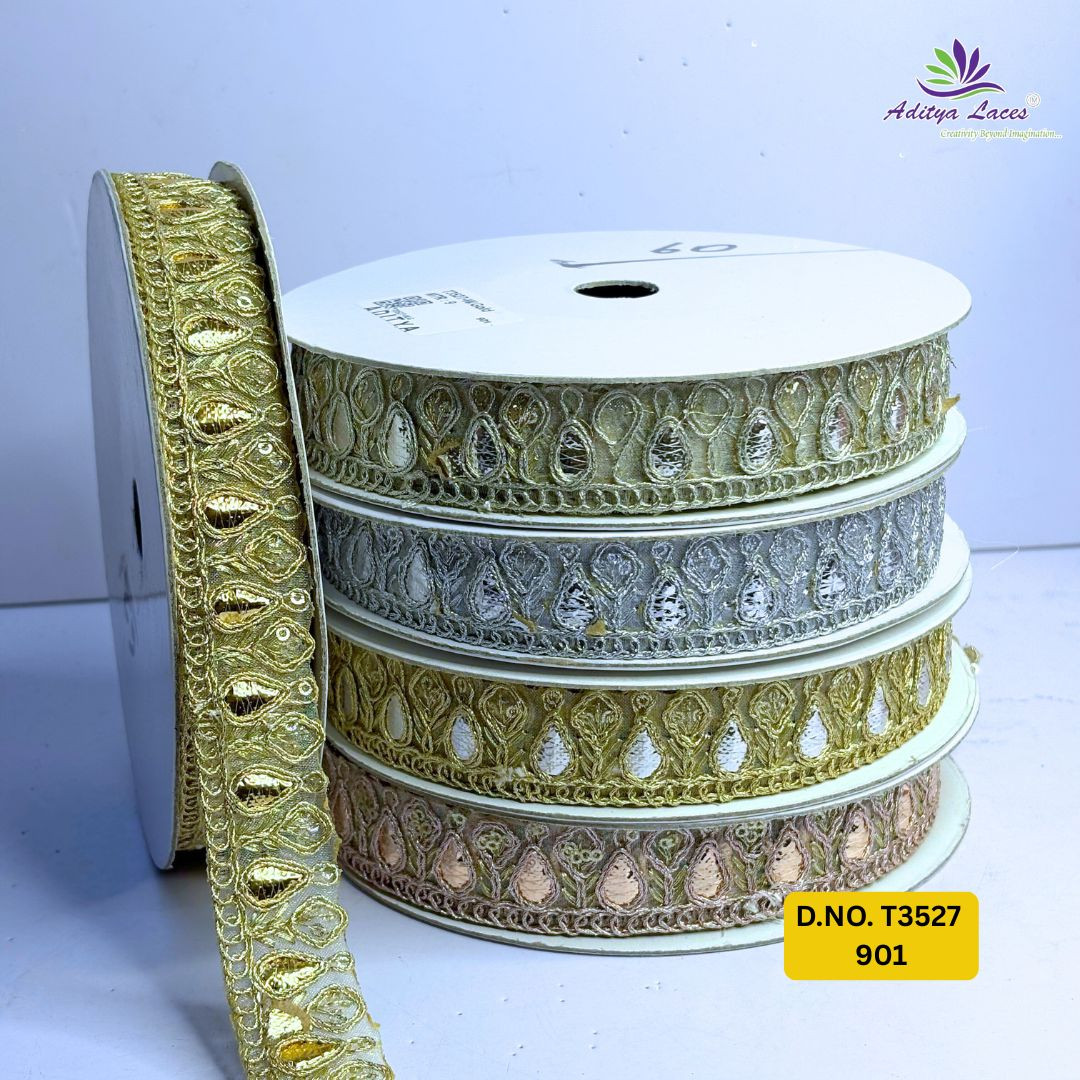 Royal Gota Patti Lace Border for Saree Bridal Wear