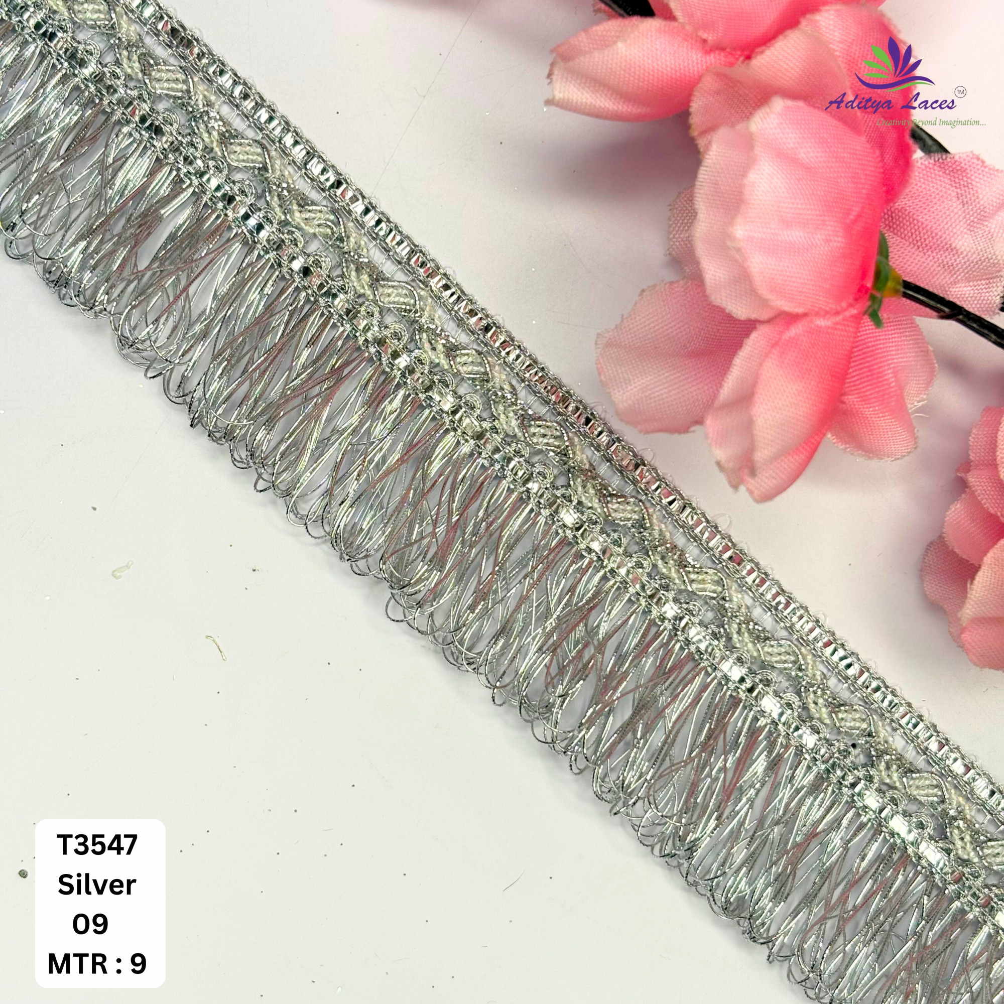 Designer Readymade Lace Border with Zari Work for Saree Bridal Wear