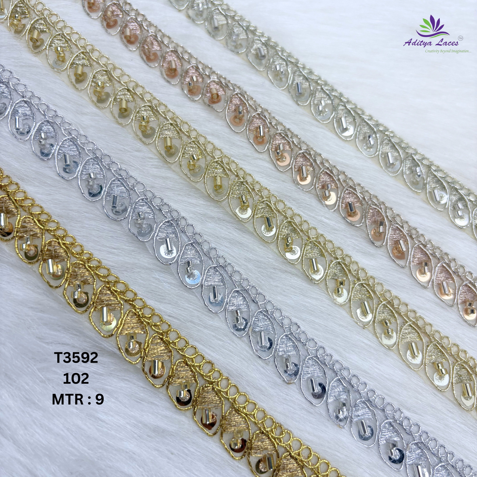 Ethnic Decorative Stone Work Lace for Fashion Accessories