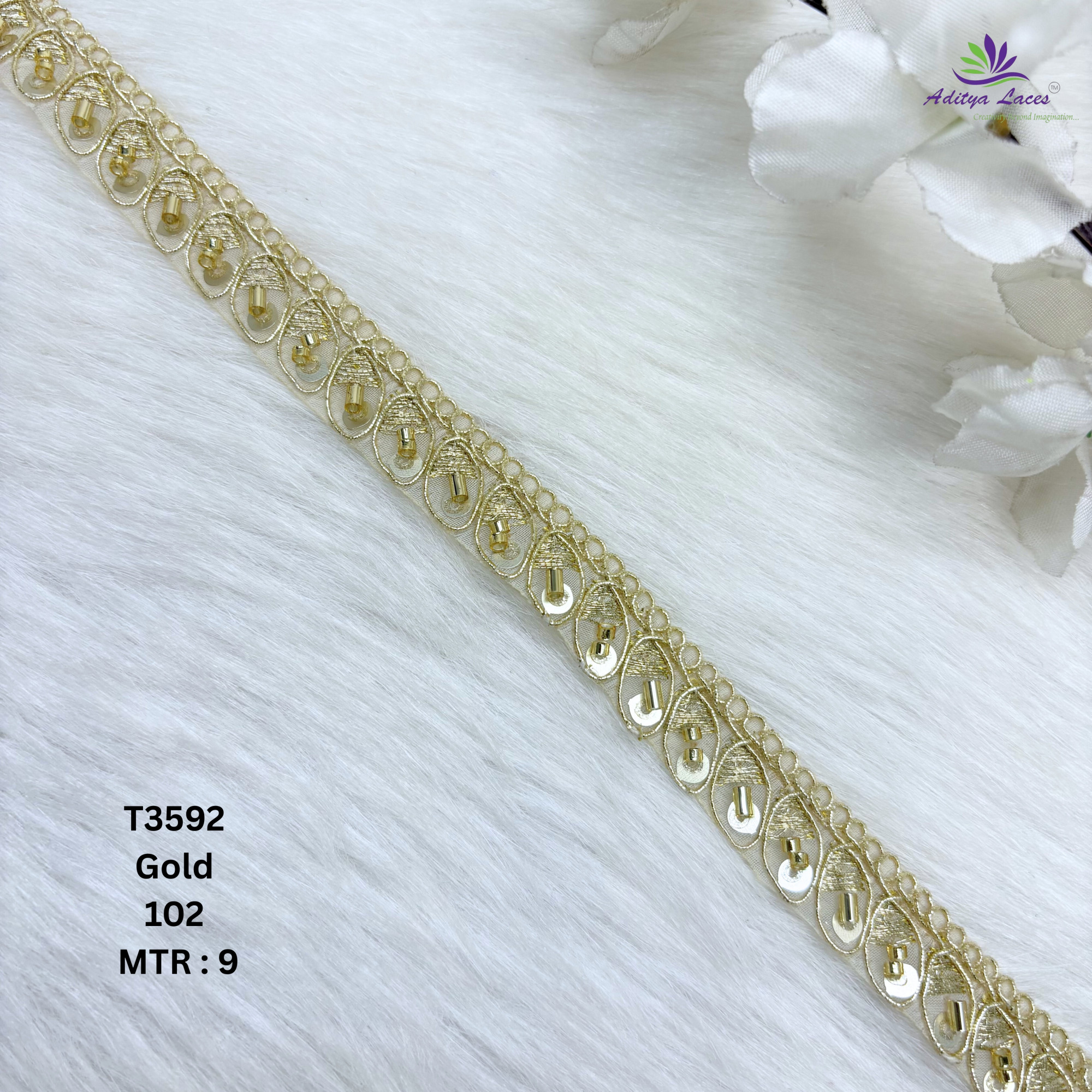 Ethnic Decorative Stone Work Lace for Fashion Accessories