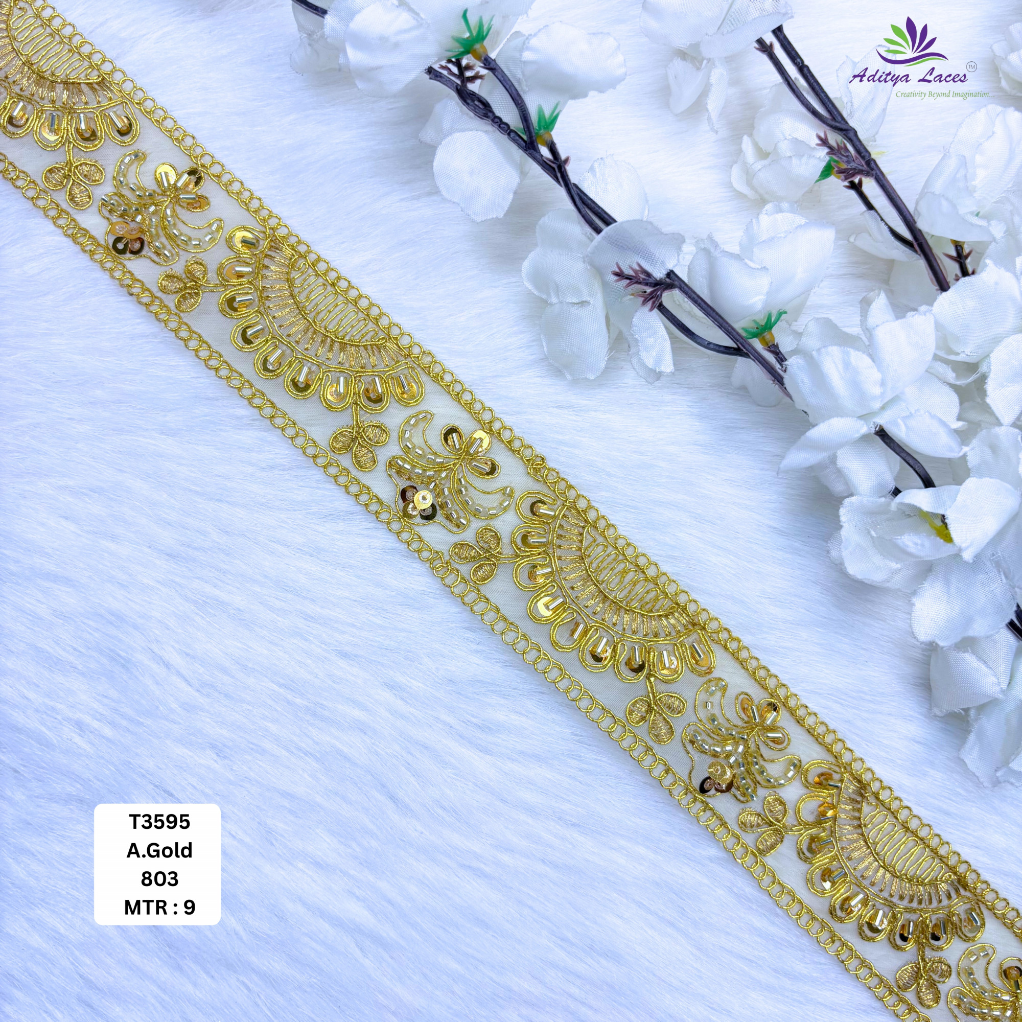 Exclusive Designer Beads Border for Ethnic Dresses