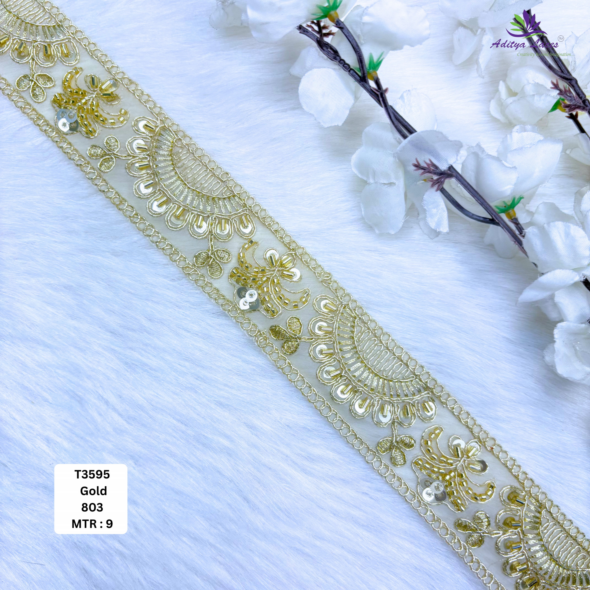 Exclusive Designer Beads Border for Ethnic Dresses