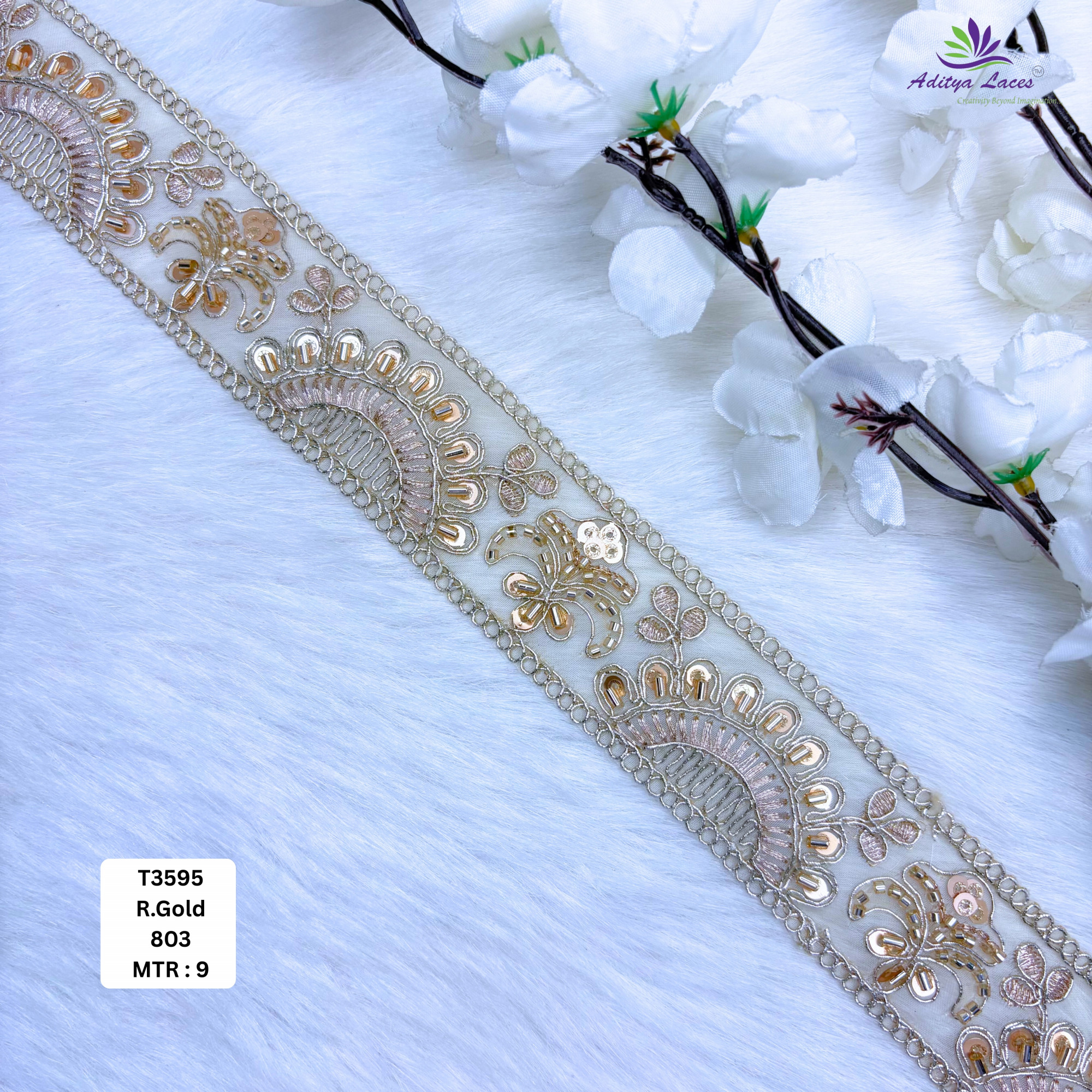 Exclusive Designer Beads Border for Ethnic Dresses