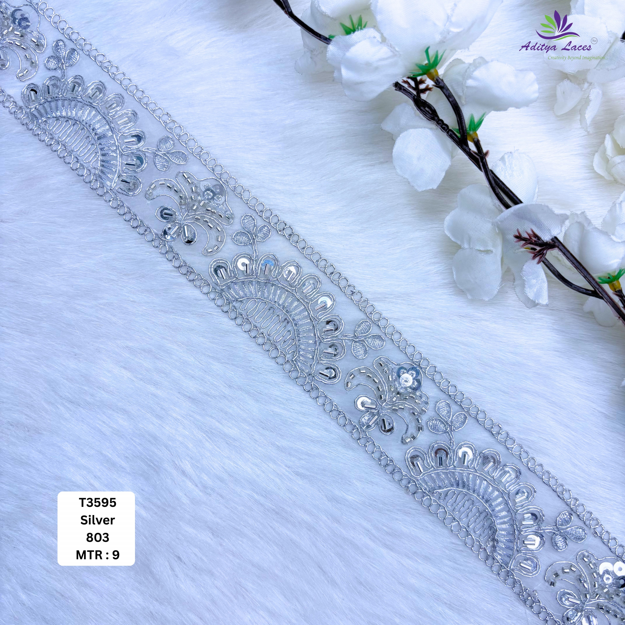 Exclusive Designer Beads Border for Ethnic Dresses