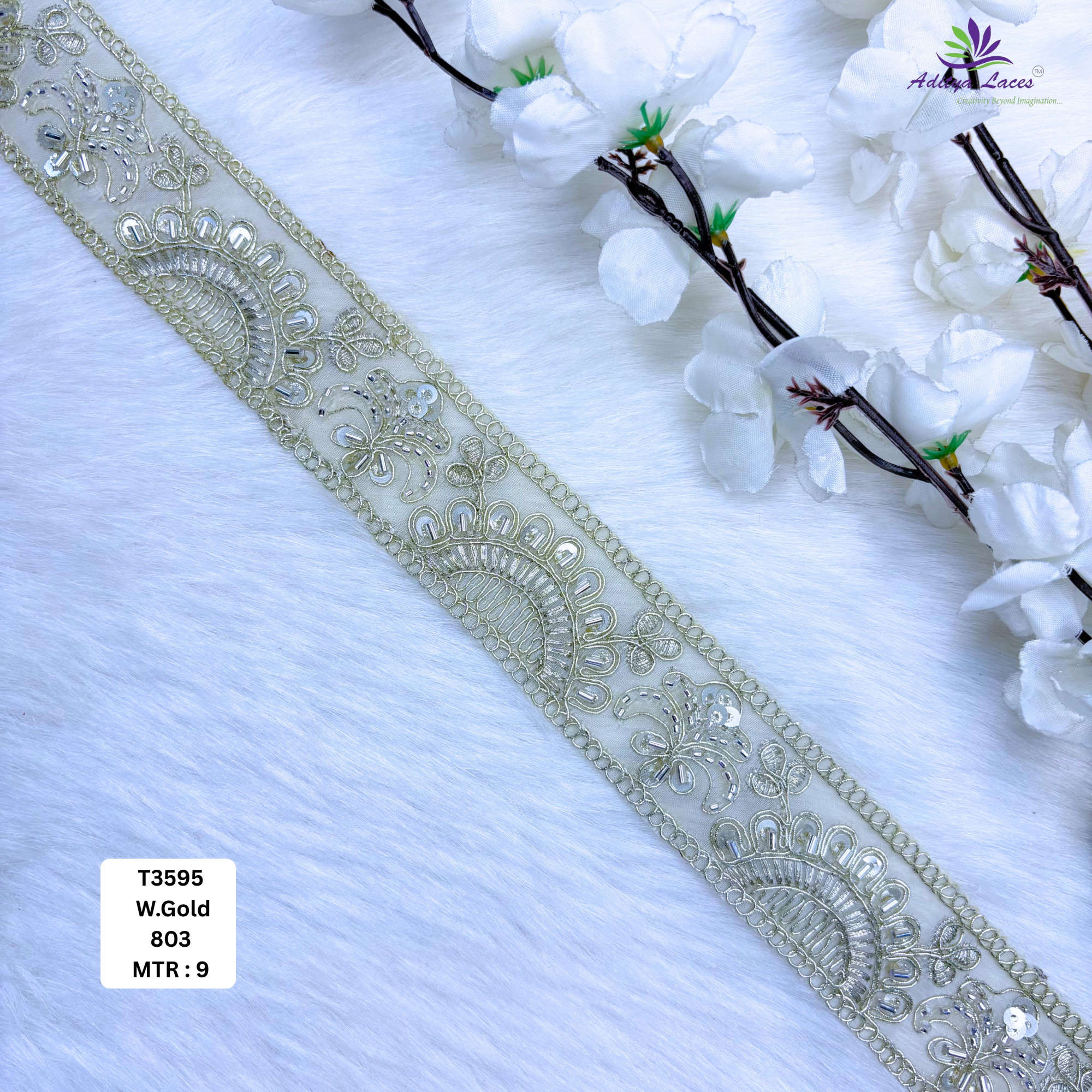 Exclusive Designer Beads Border for Ethnic Dresses