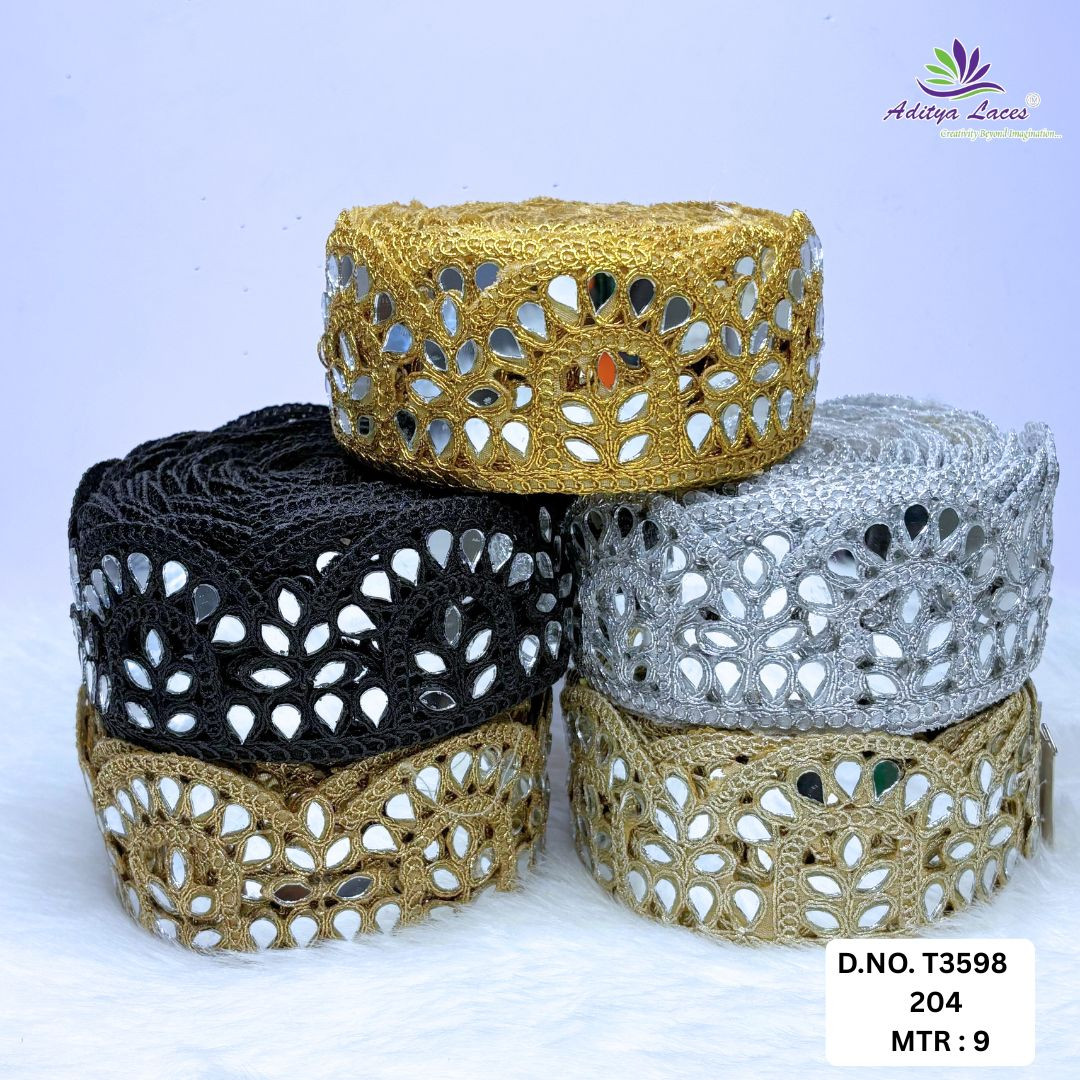 Luxury Tissue Handwork Lace Border for Saree Bridal Ethnic Wear