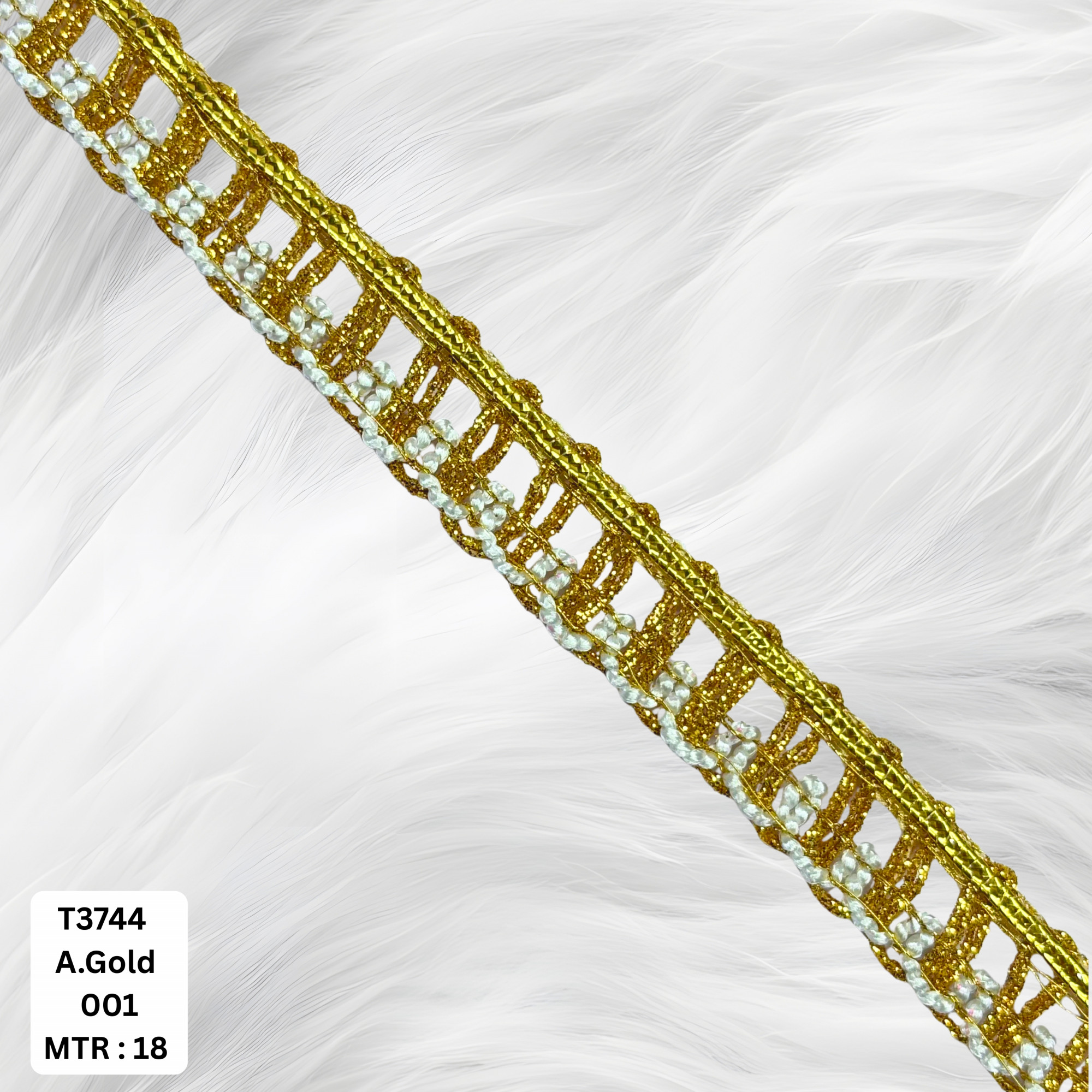 Designer Silver Embroidery Lace Trim for Saree Garments