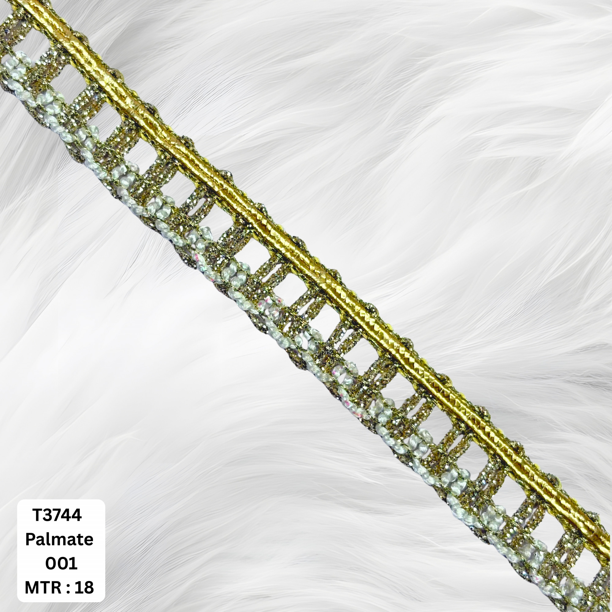 Designer Silver Embroidery Lace Trim for Saree Garments