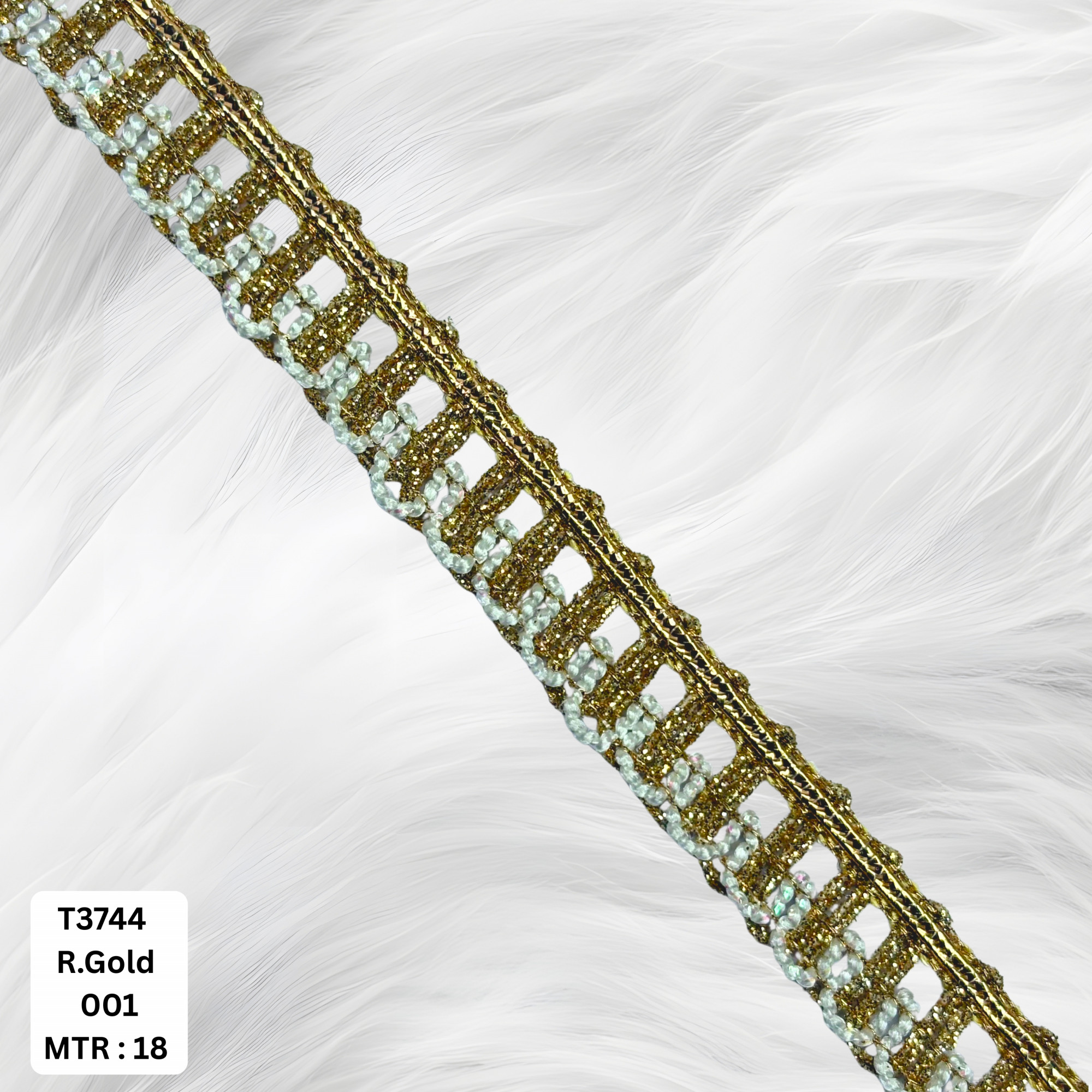 Designer Silver Embroidery Lace Trim for Saree Garments