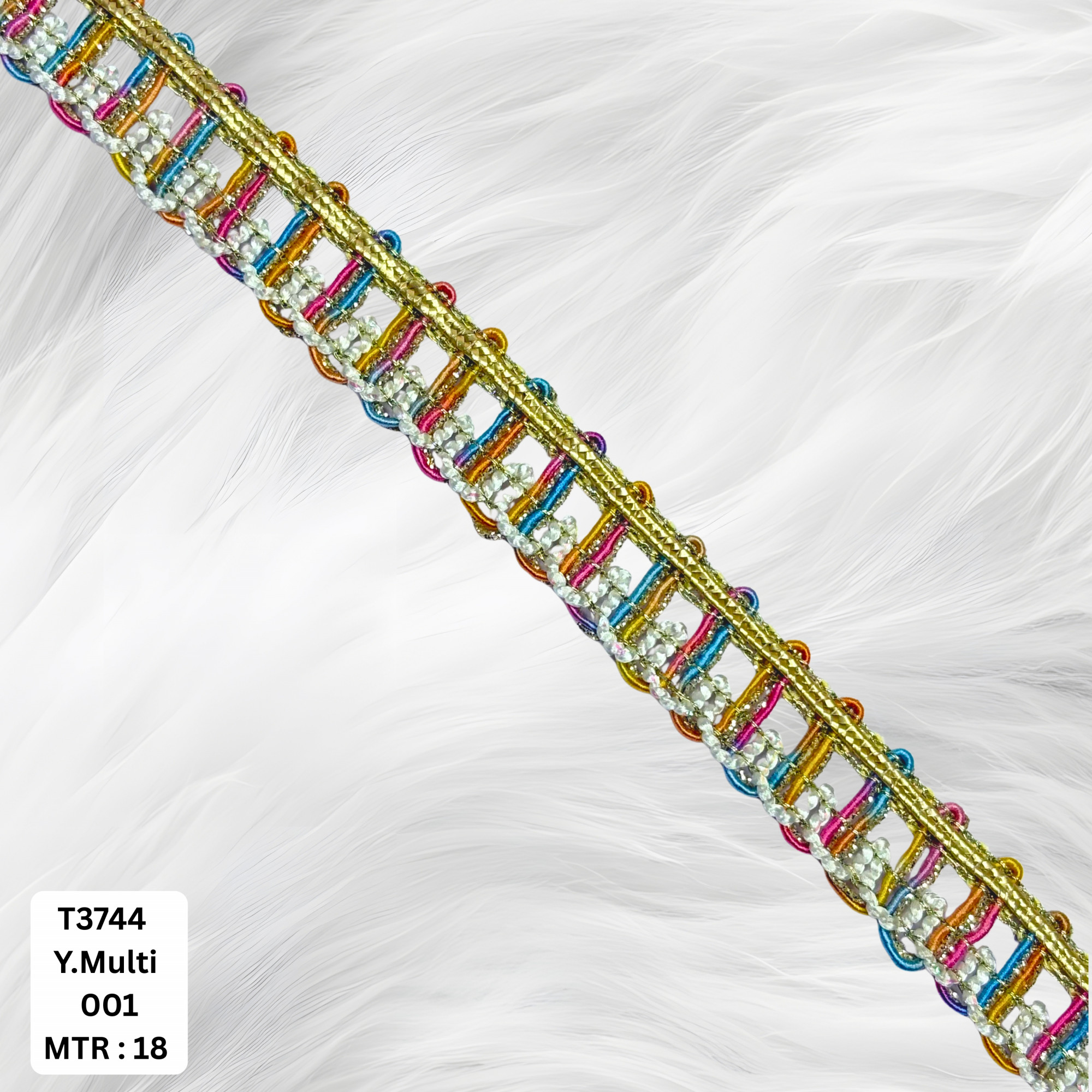 Designer Silver Embroidery Lace Trim for Saree Garments