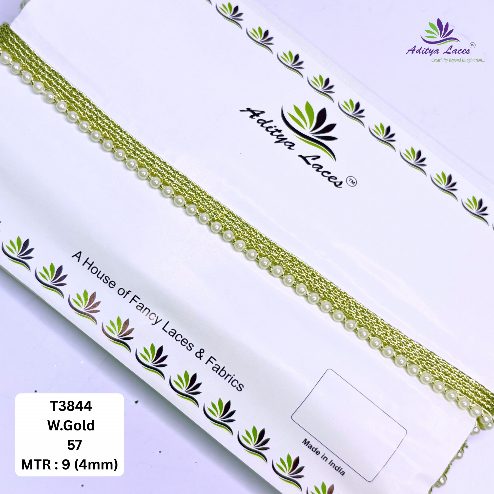Traditional Gold Pearl Moti Lace Trim