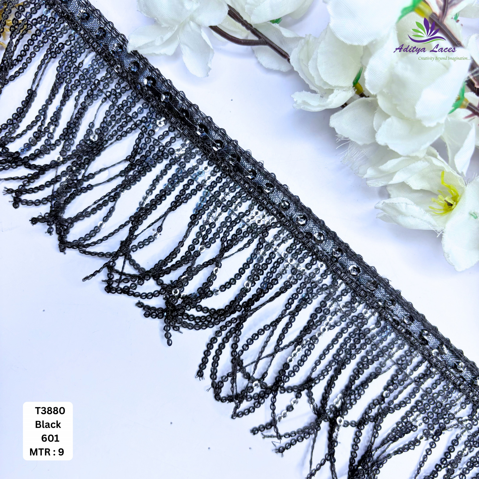 Ethnic Readymade Lace Border with Zari Work for Saree Bridal Wear